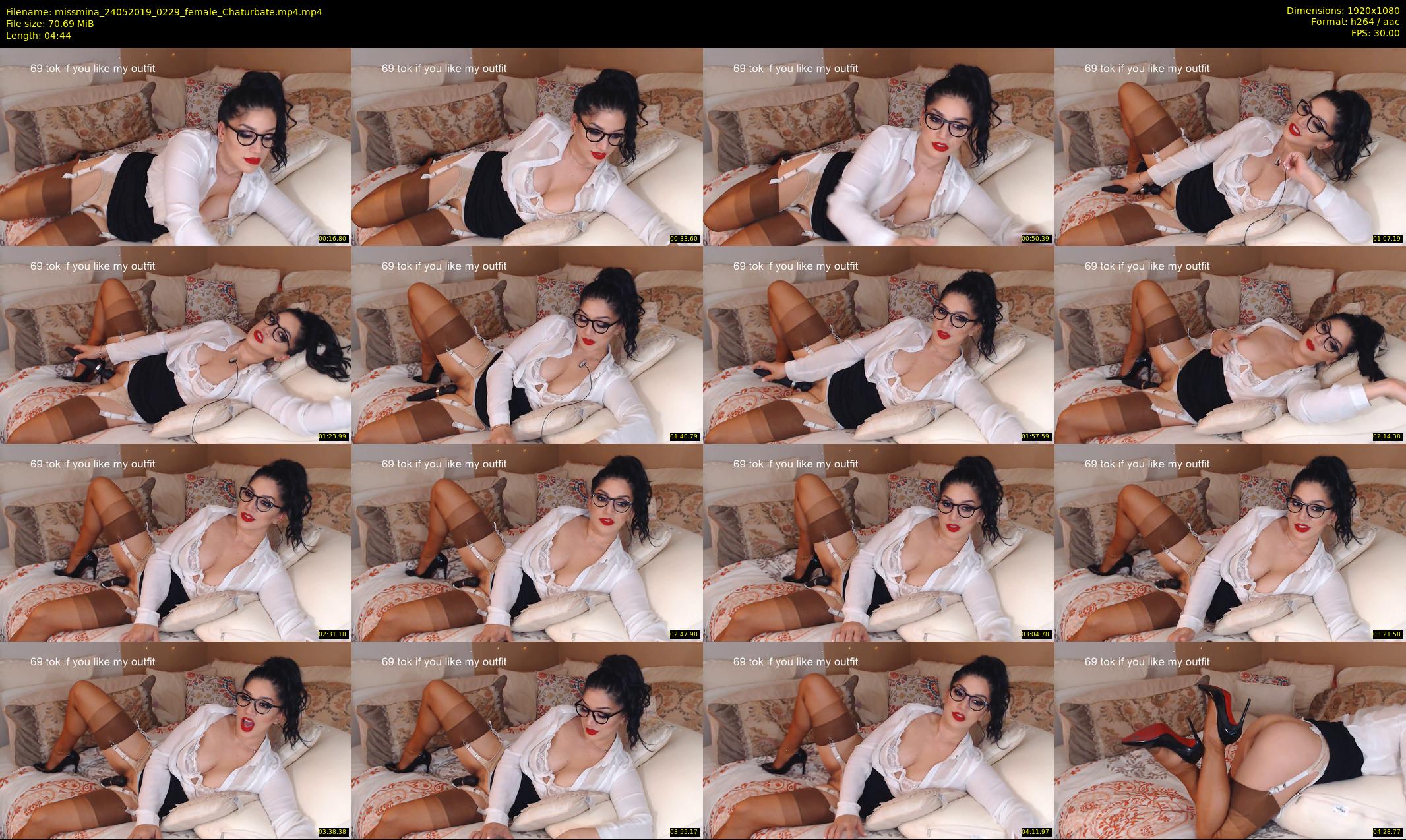 missmina — 5 minute Chaturbate female cam show recording, 1080p, May 24, 2019