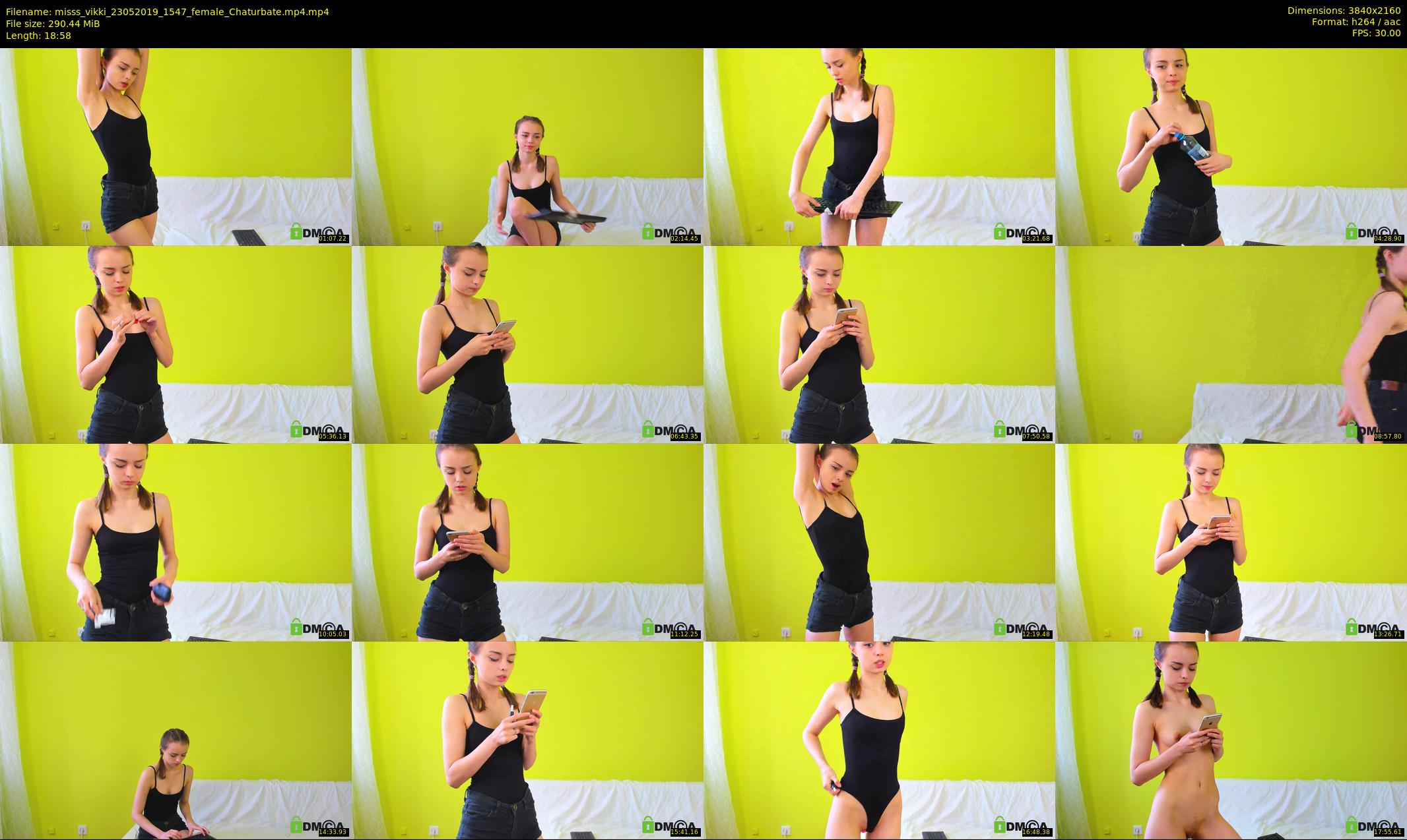 misss_vikki — 19 minute Chaturbate female cam show recording, 4K, May 23, 2019