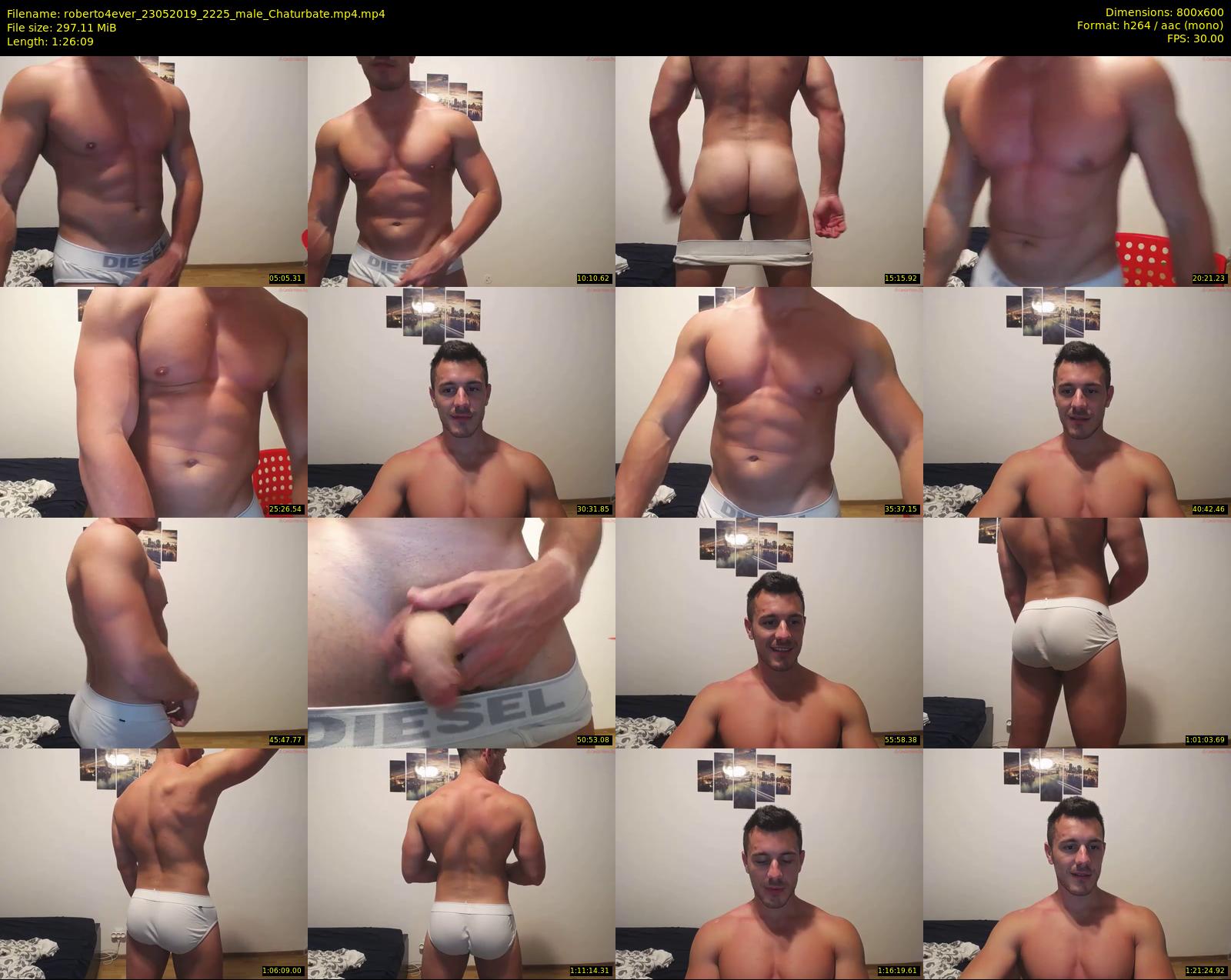 roberto4ever — 87 minute Chaturbate male cam show recording, 480p, May 23, 2019