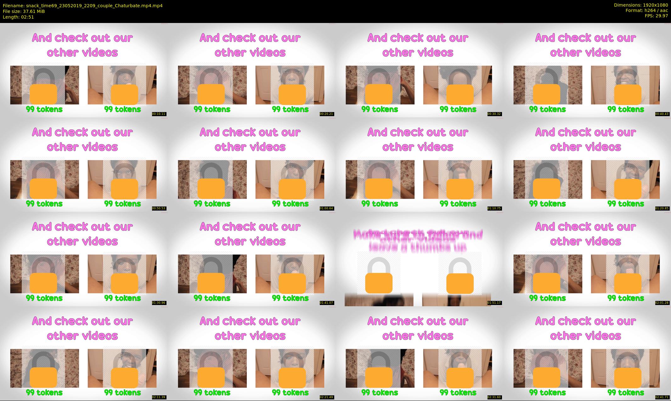 snack_time69 — 3 minute Chaturbate couple cam show recording, 1080p, May 23, 2019