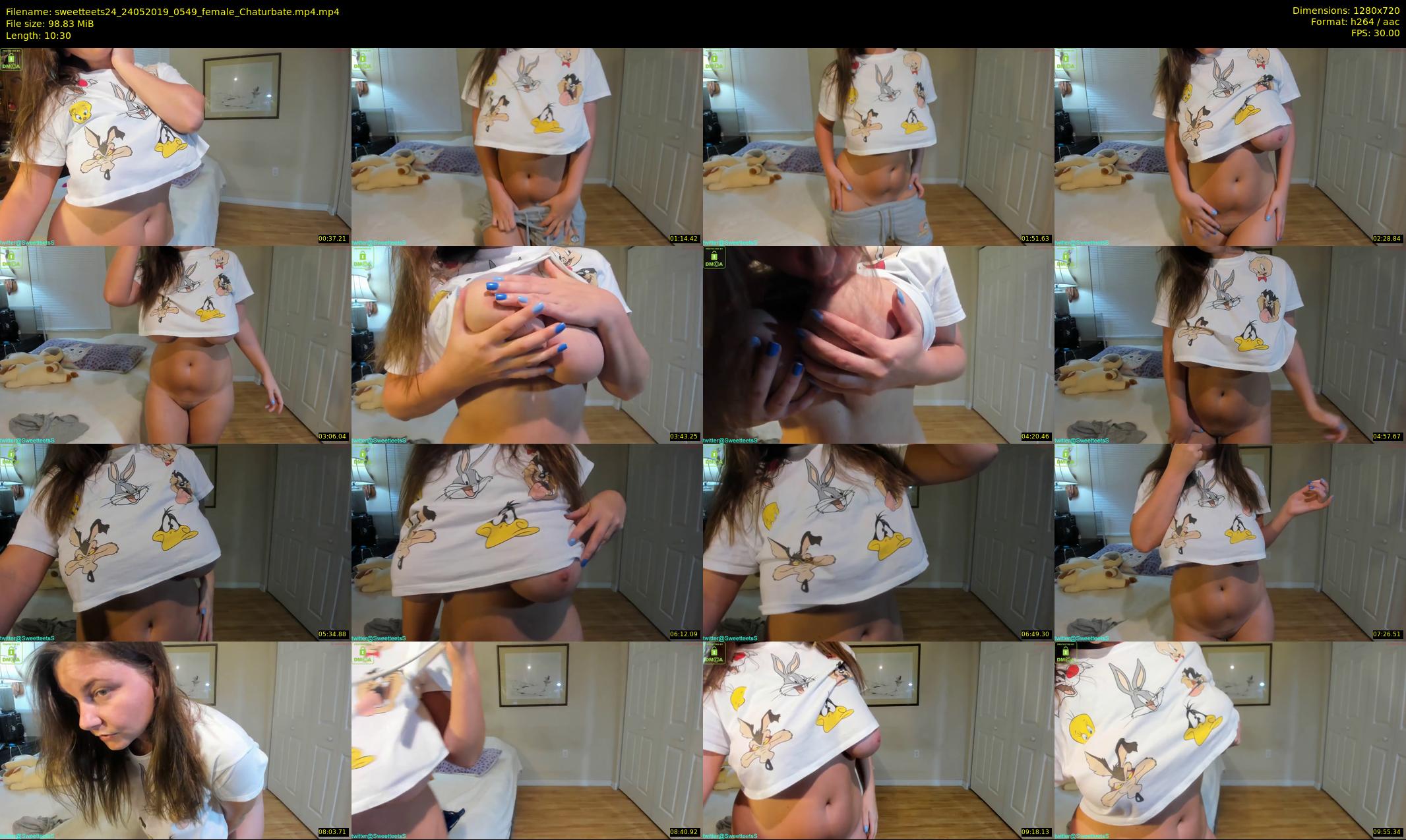 sweetteets24 — 11 minute Chaturbate female cam show recording, 720p, May 24, 2019