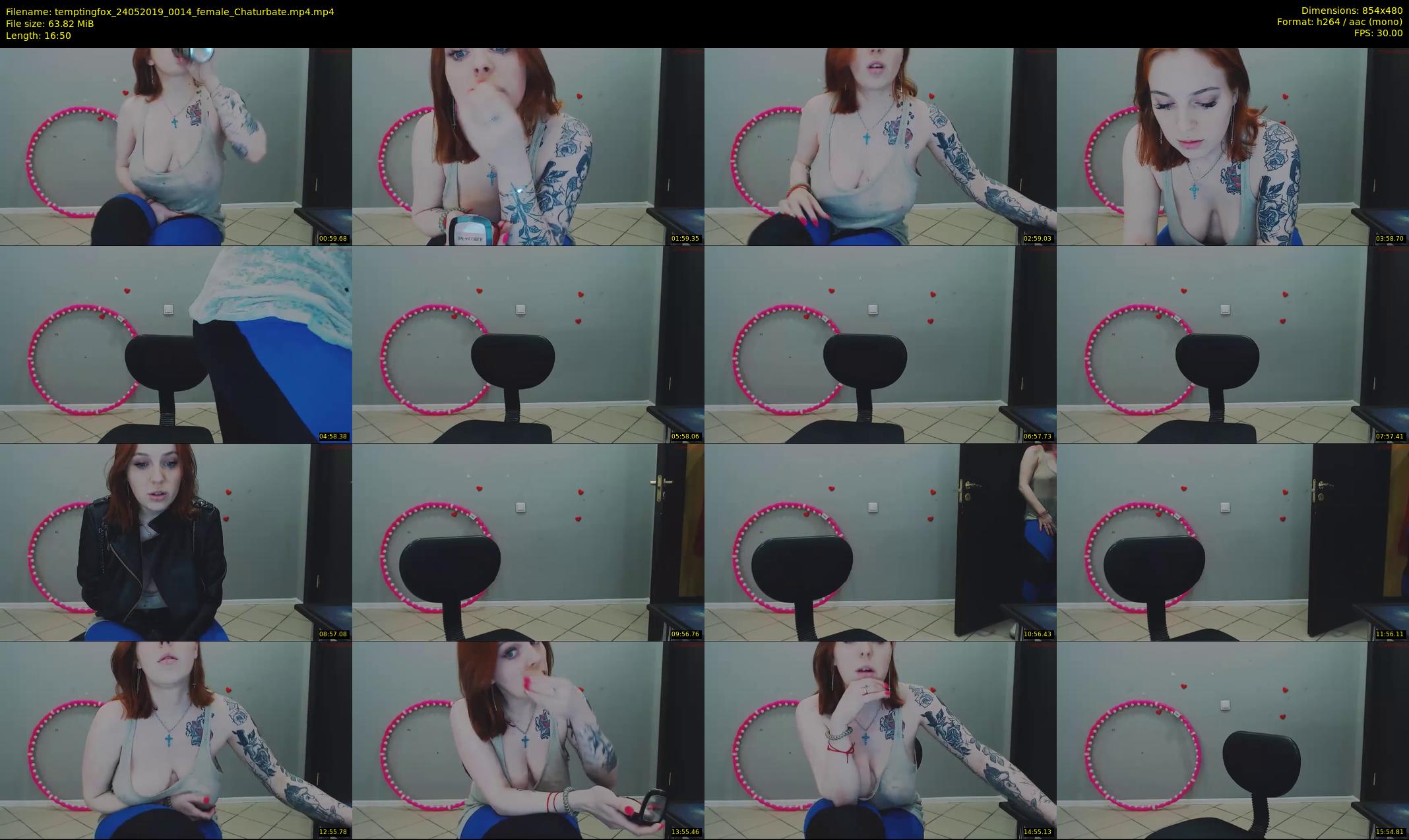 temptingfox — 17 minute Chaturbate female cam show recording, 480p, May 24, 2019