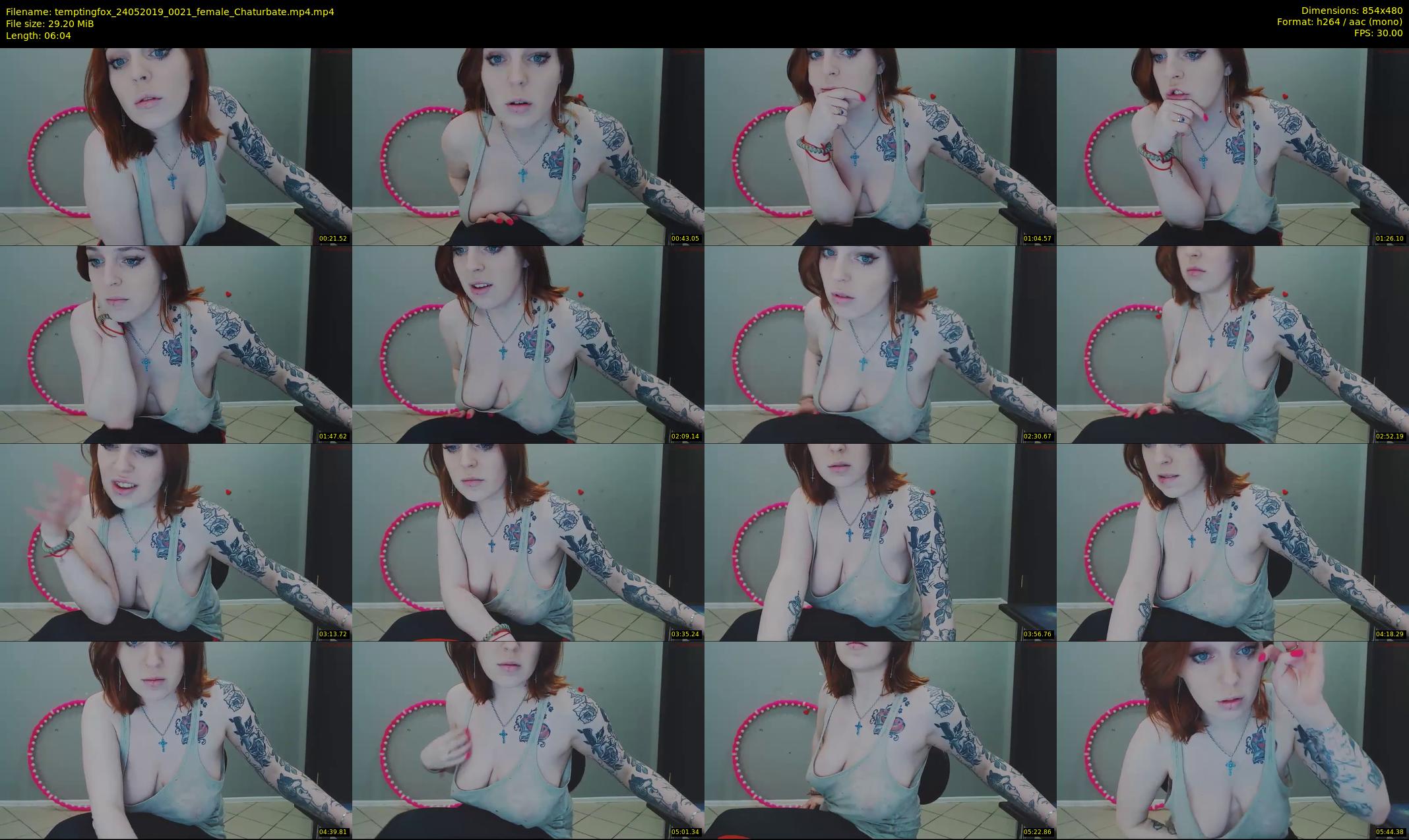 temptingfox — 7 minute Chaturbate female cam show recording, 480p, May 24, 2019