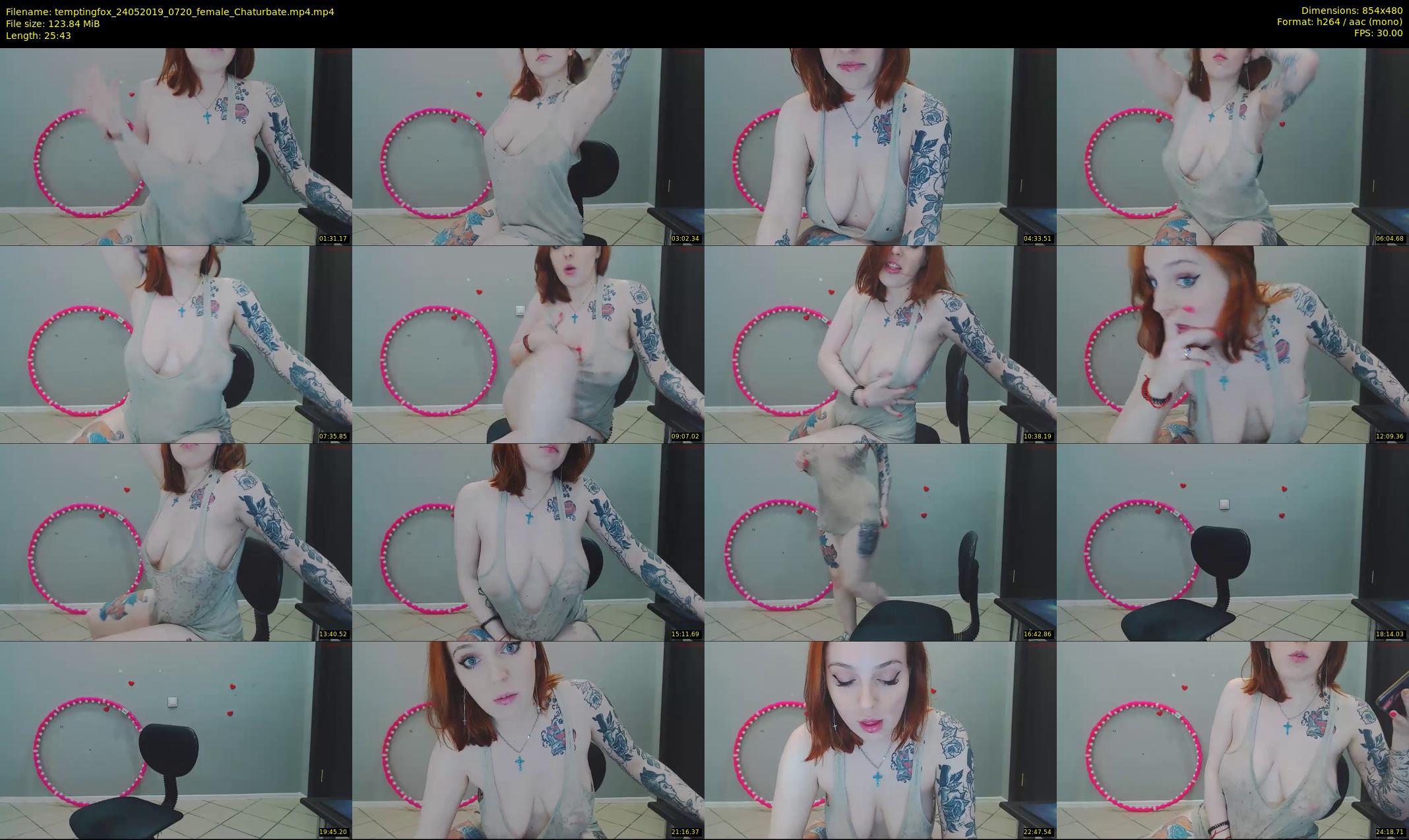 temptingfox — 26 minute Chaturbate female cam show recording, 480p, May 24, 2019