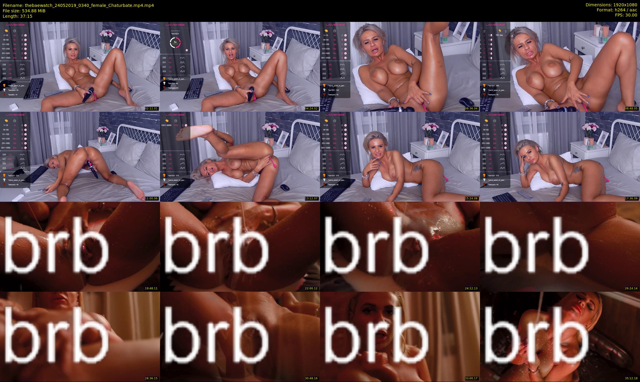thebaewatch — 38 minute Chaturbate female cam show recording, 1080p, May 24, 2019