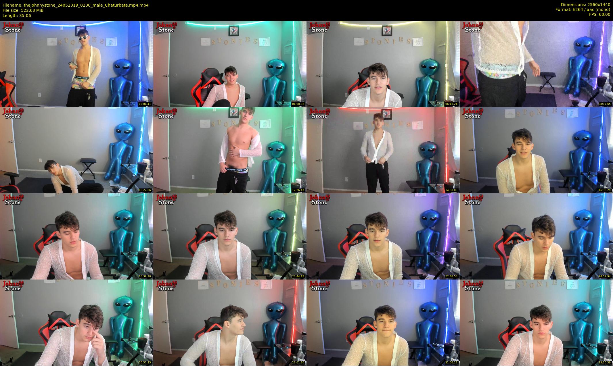 thejohnnystone — 36 minute Chaturbate male cam show recording, 1080p, May 24, 2019