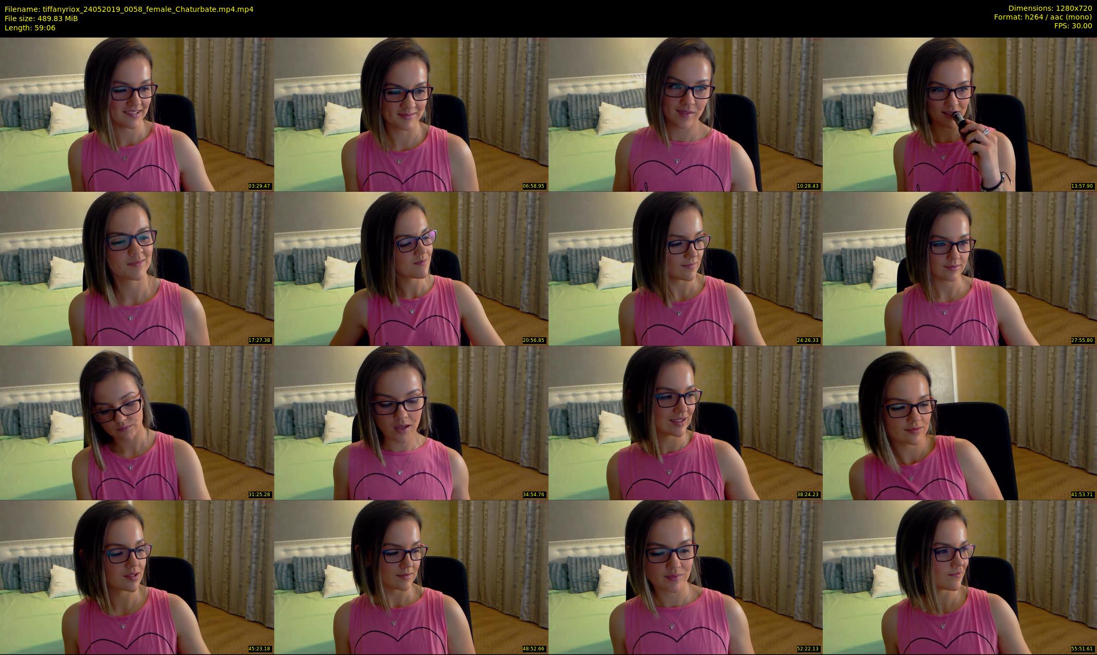tiffanyriox — 60 minute Chaturbate female cam show recording, 720p, May 24, 2019