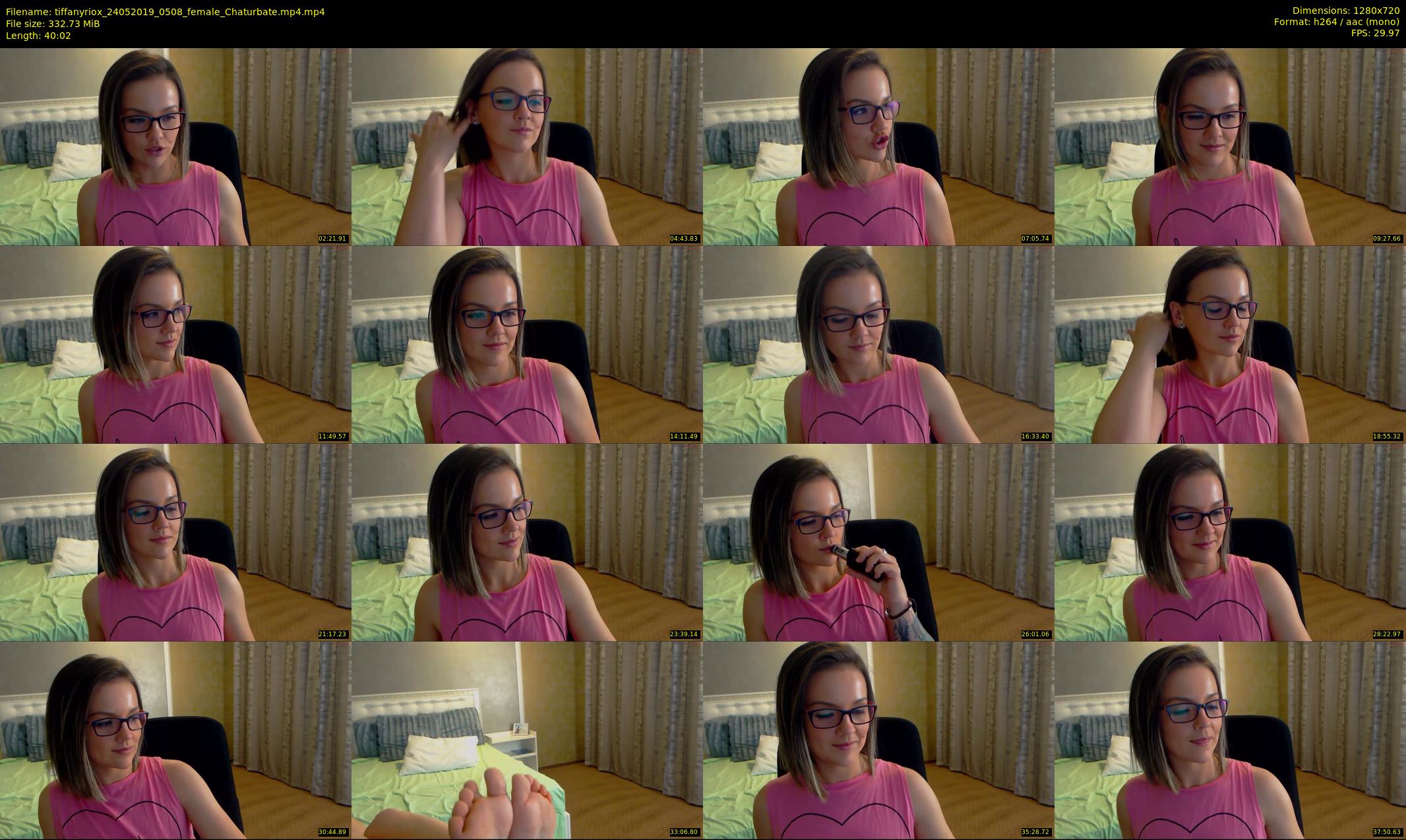 tiffanyriox — 41 minute Chaturbate female cam show recording, 720p, May 24, 2019