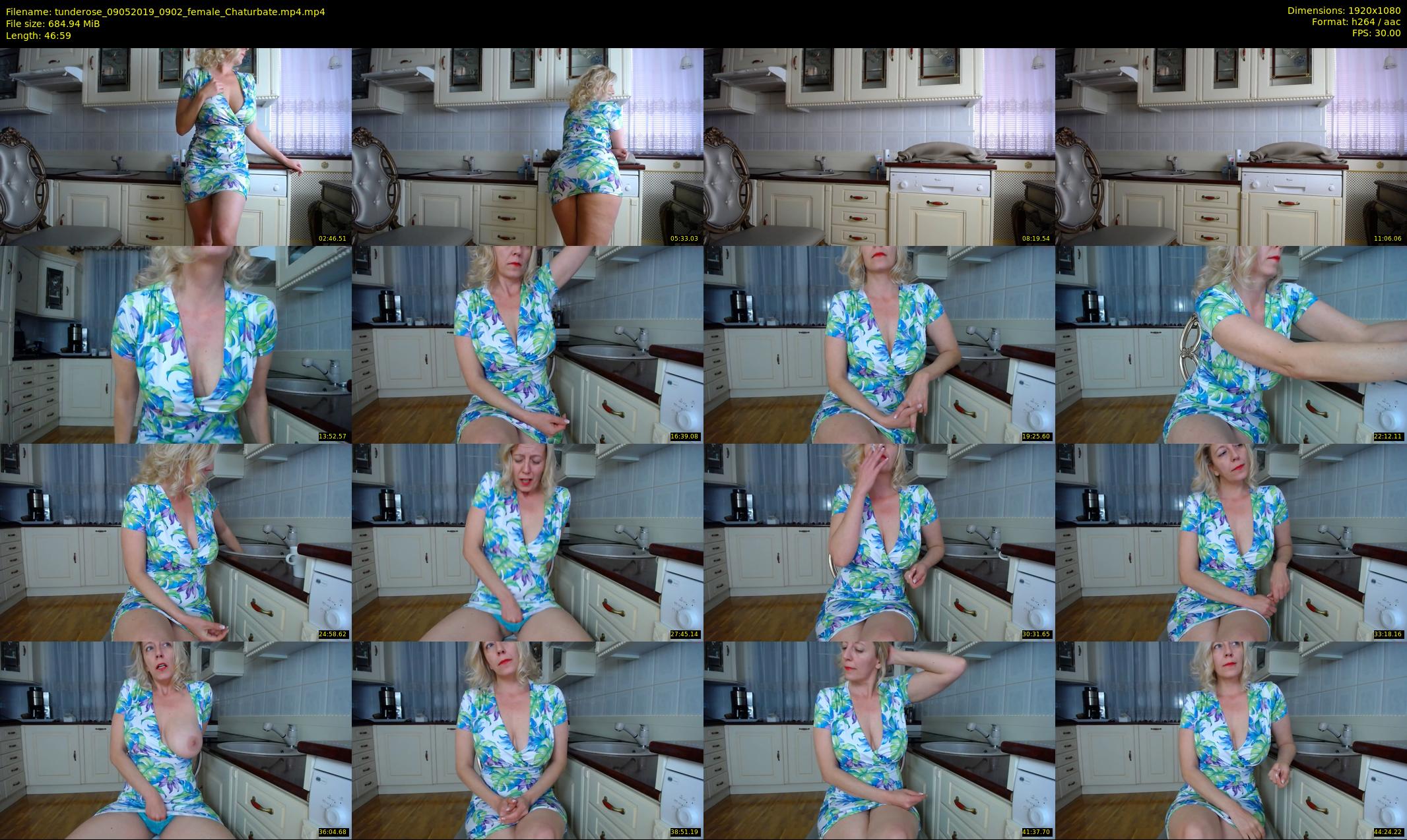 tunderose — 47 minute Chaturbate female cam show recording, 1080p, May 9, 2019