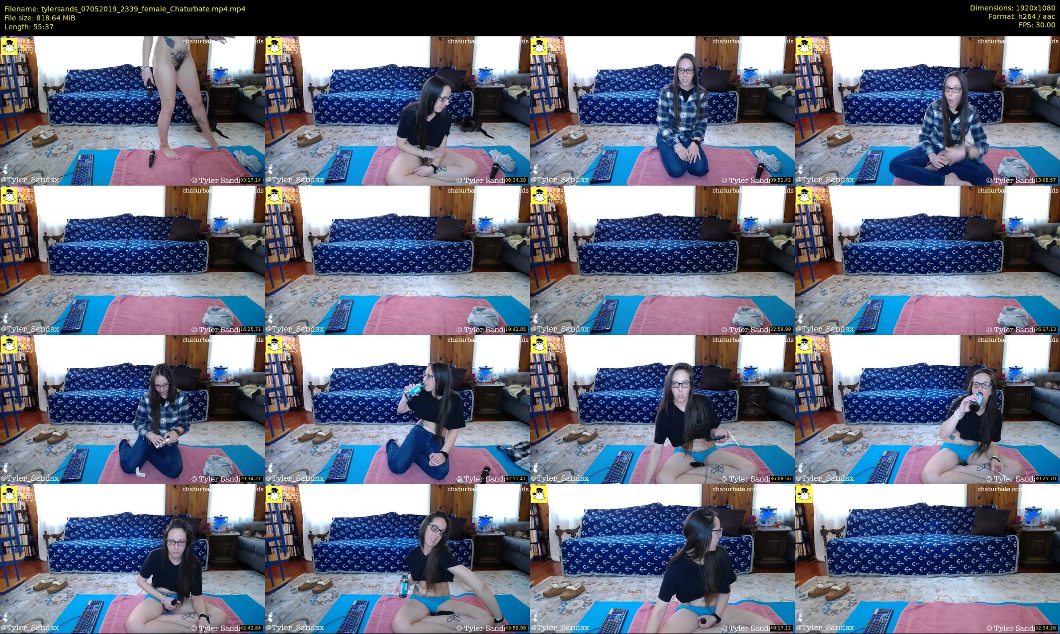 tylersands — 56 minute Chaturbate female cam show recording, 1080p, May 7, 2019