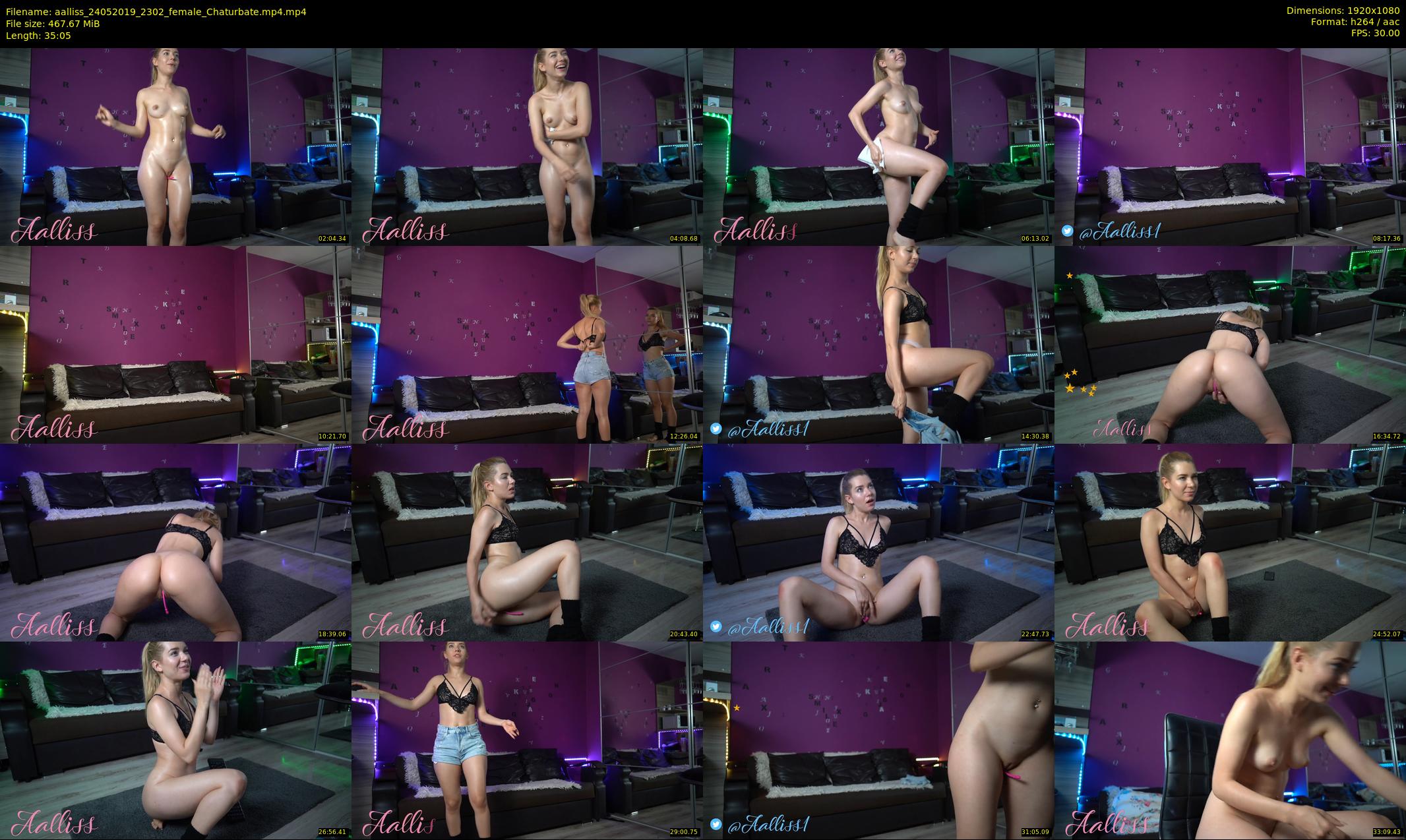 aalliss — 36 minute Chaturbate female cam show recording, 1080p, May 24, 2019