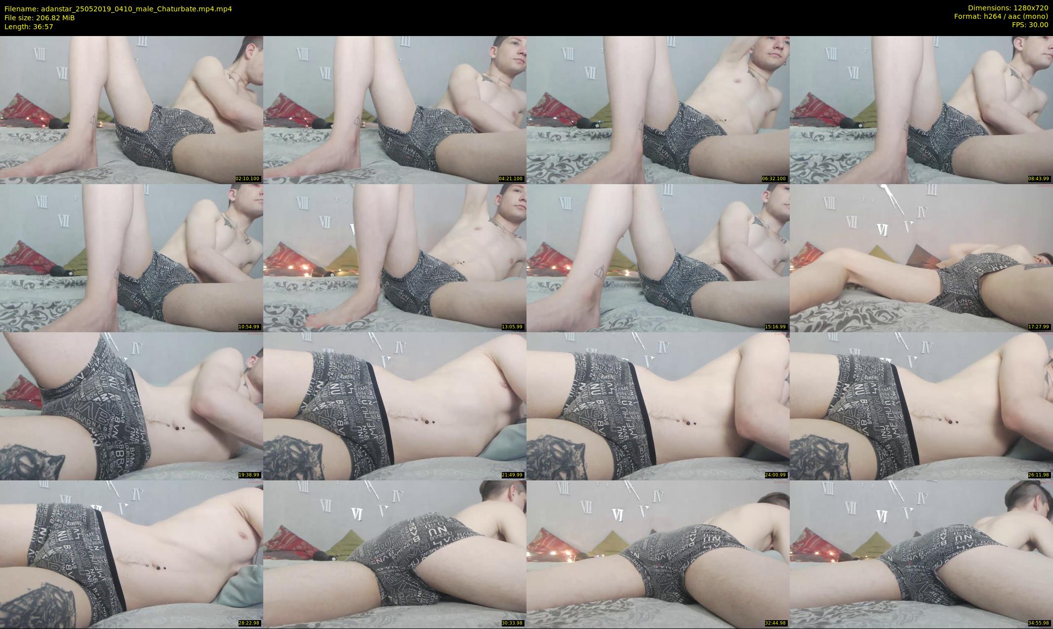 adanstar — 37 minute Chaturbate male cam show recording, 720p, May 25, 2019