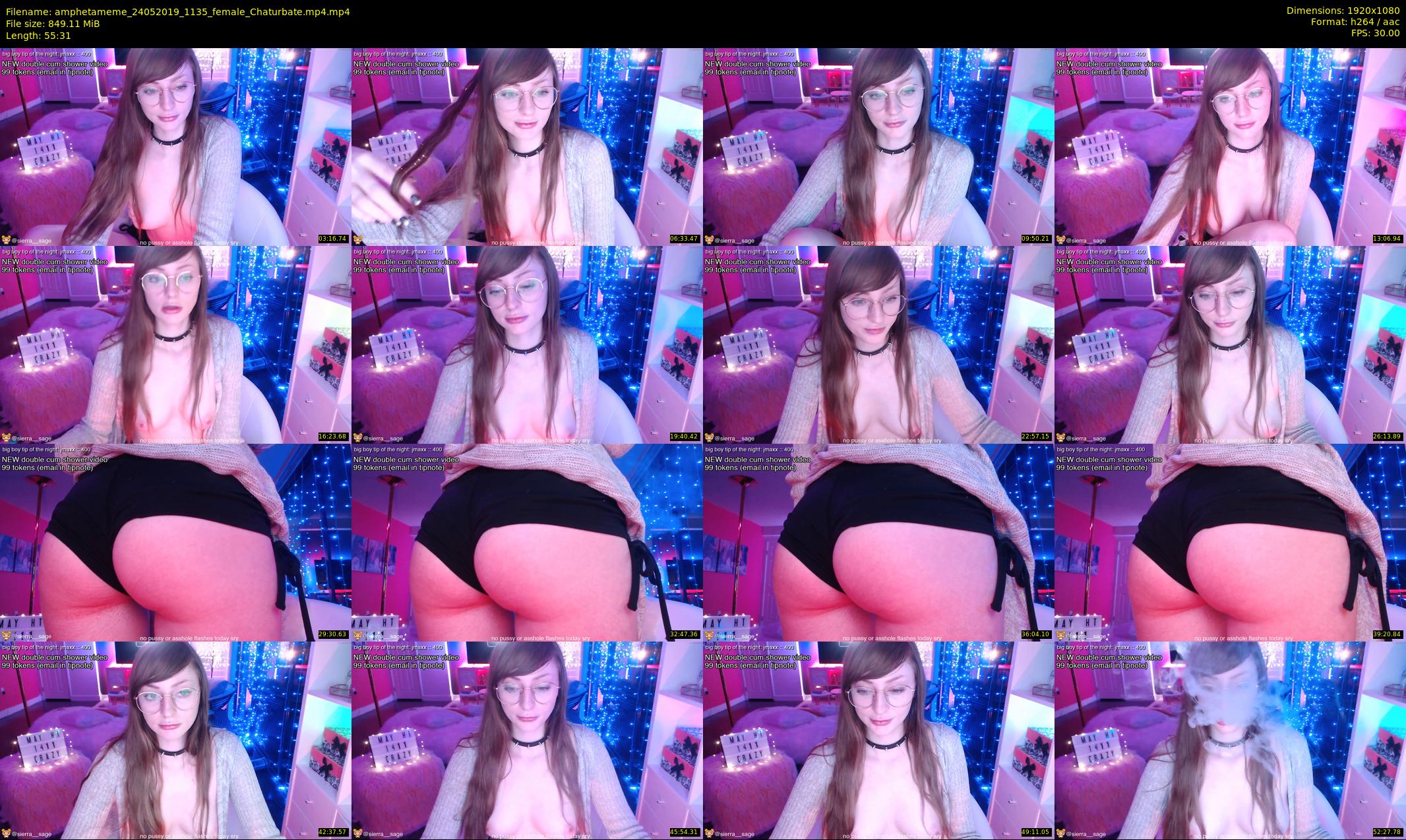 amphetameme — 56 minute Chaturbate female cam show recording, 1080p, May 24, 2019