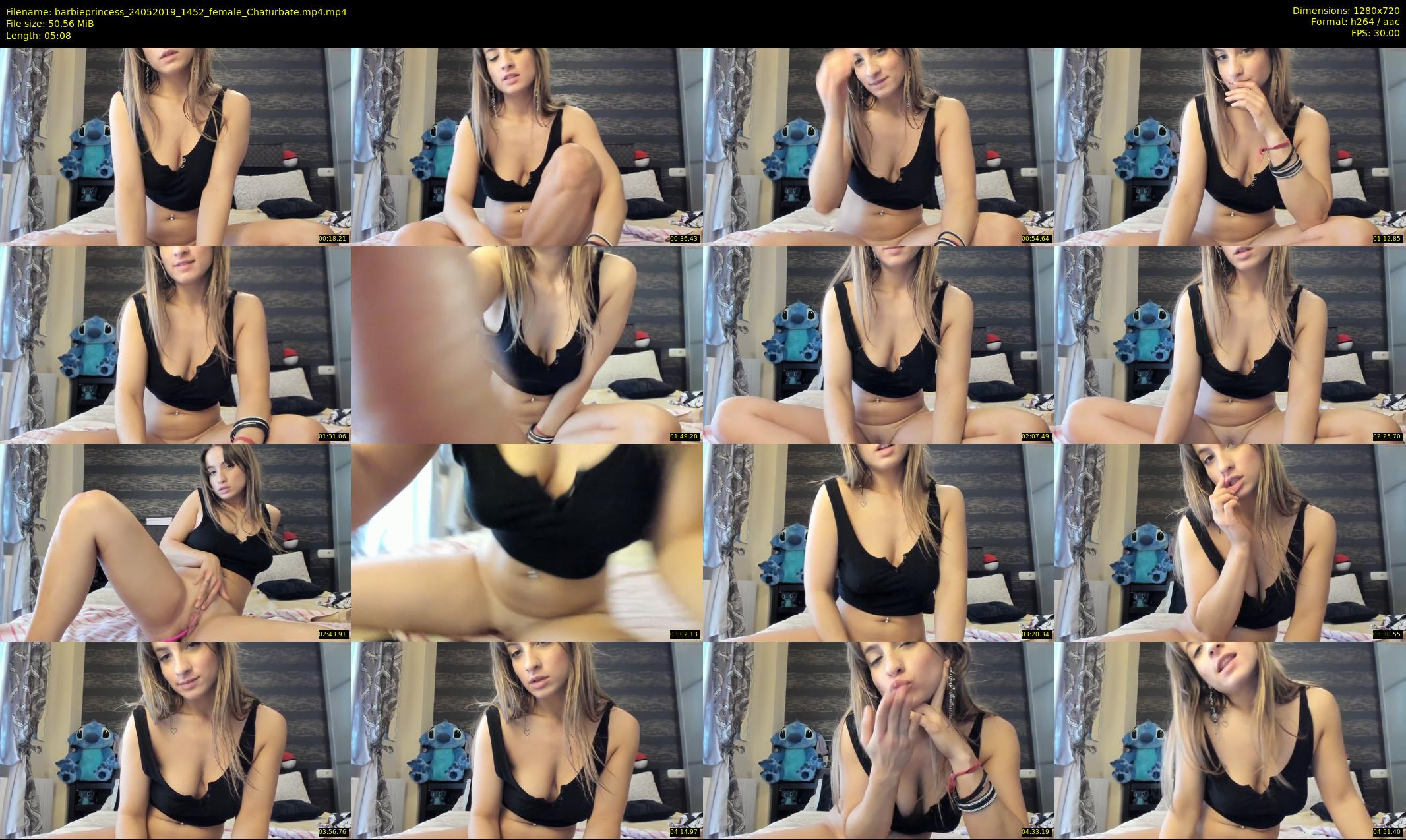 barbieprincess — 6 minute Chaturbate female cam show recording, 720p, May 24, 2019