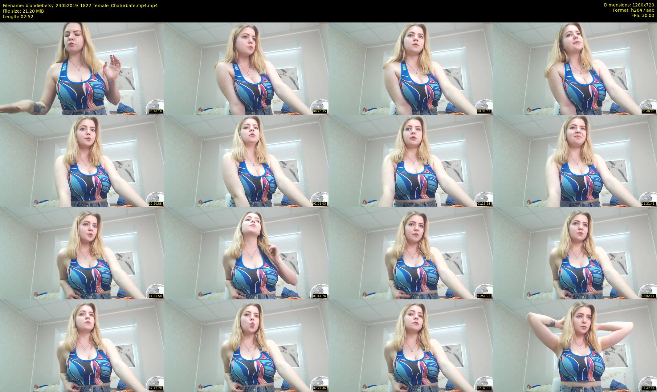 blondiebetsy — 3 minute Chaturbate female cam show recording, 720p, May 24, 2019