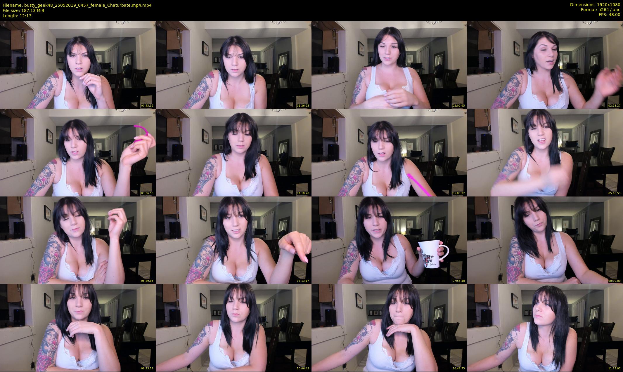 busty_geek48 — 13 minute Chaturbate female cam show recording, 1080p, May 25, 2019
