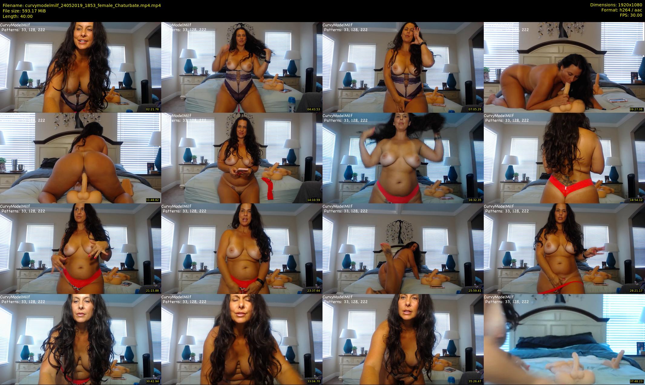 curvymodelmilf — 40 minute Chaturbate female cam show recording, 1080p, May 24, 2019