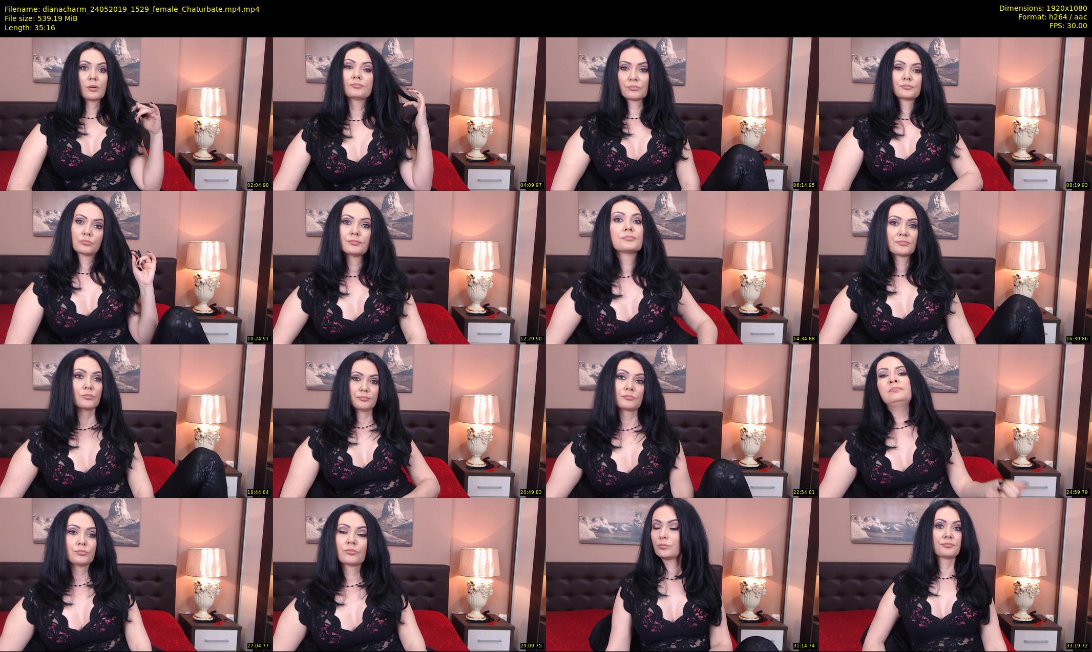 dianacharm — 36 minute Chaturbate female cam show recording, 1080p, May 24, 2019