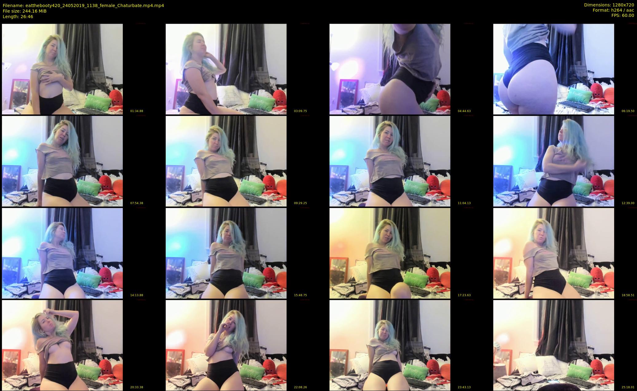 eatthebooty420 — 27 minute Chaturbate female cam show recording, 720p, May 24, 2019