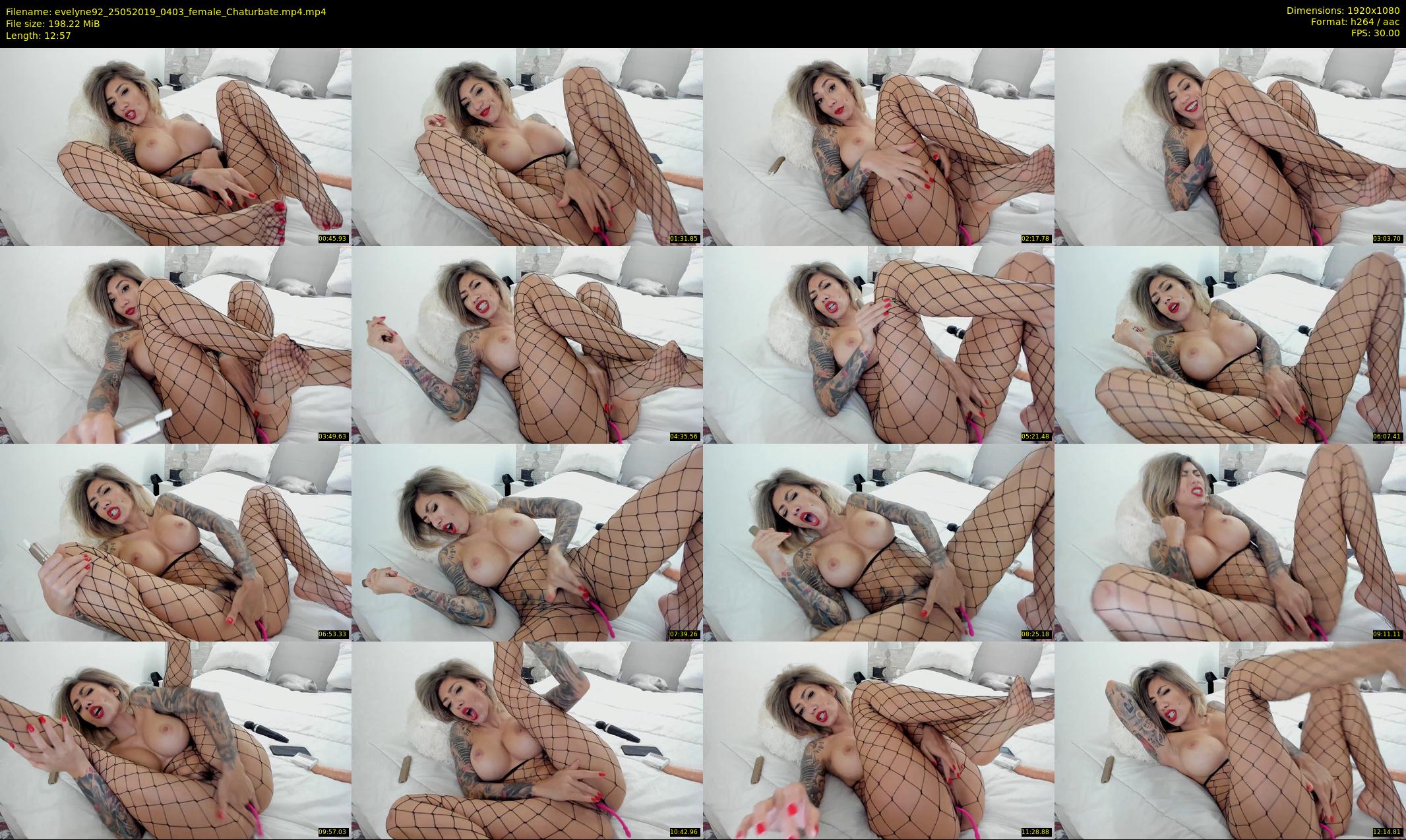 evelyne92 — 13 minute Chaturbate female cam show recording, 1080p, May 25, 2019