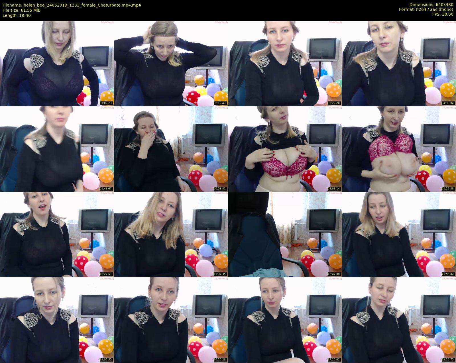 helen_bee — 20 minute Chaturbate female cam show recording, 480p, May 24, 2019