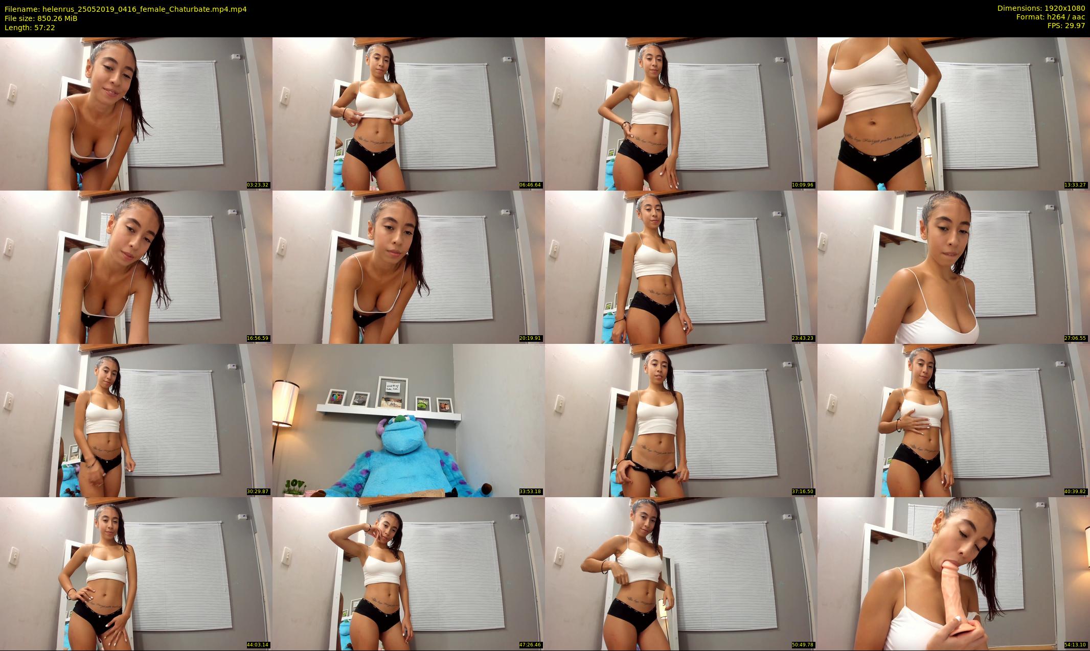 helenrus — 58 minute Chaturbate female cam show recording, 1080p, May 25, 2019