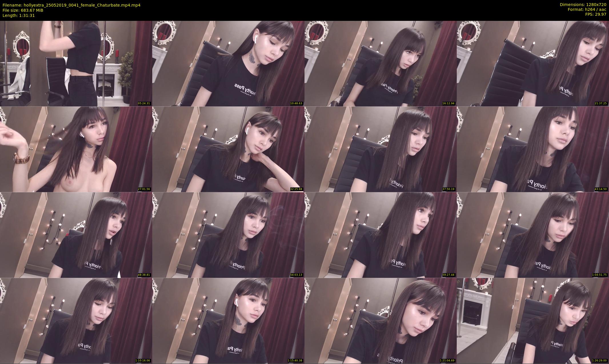 hollyextra — 92 minute Chaturbate female cam show recording, 720p, May 25, 2019