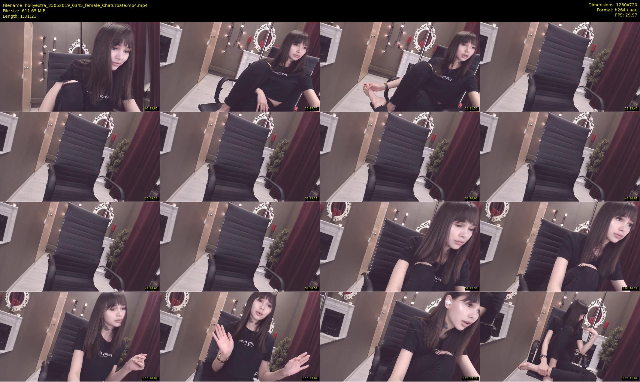 hollyextra — 92 minute Chaturbate female cam show recording, 720p, May 25, 2019