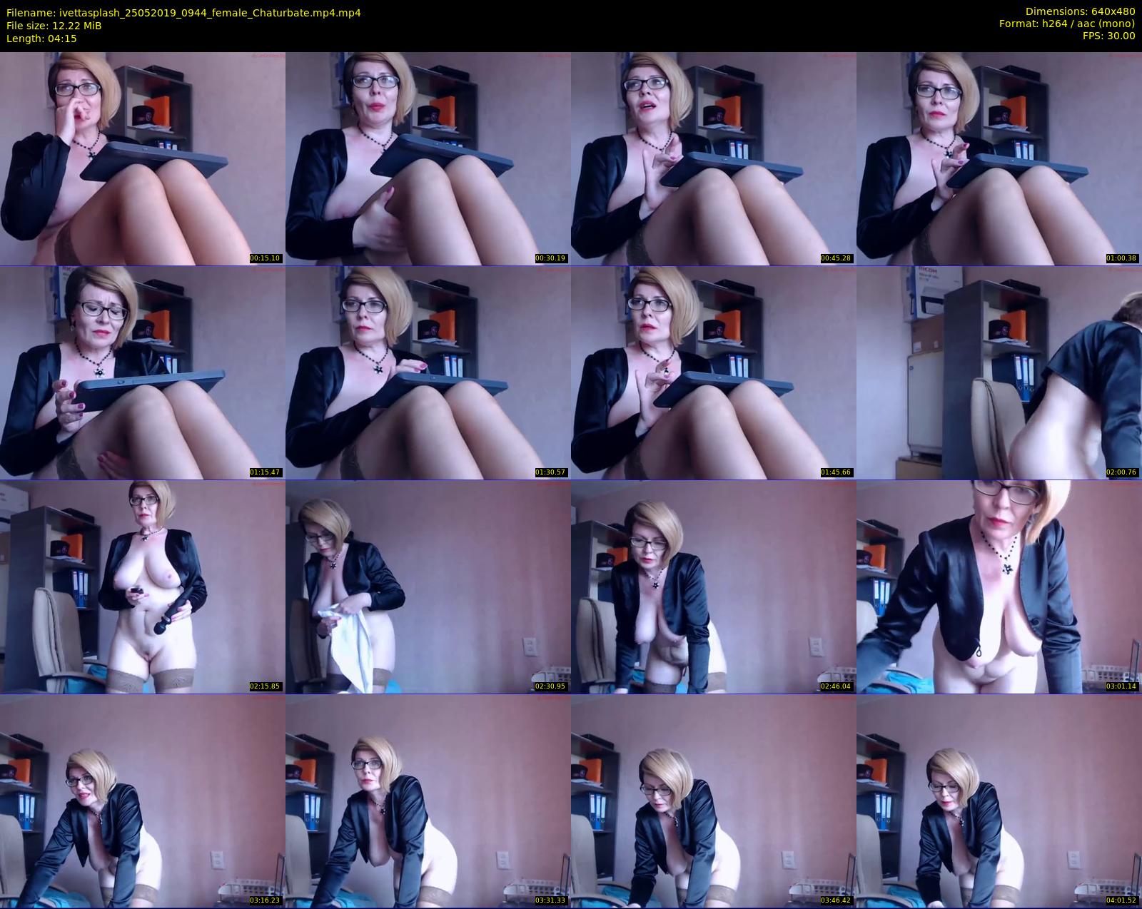 ivettasplash — 5 minute Chaturbate female cam show recording, 480p, May 25, 2019