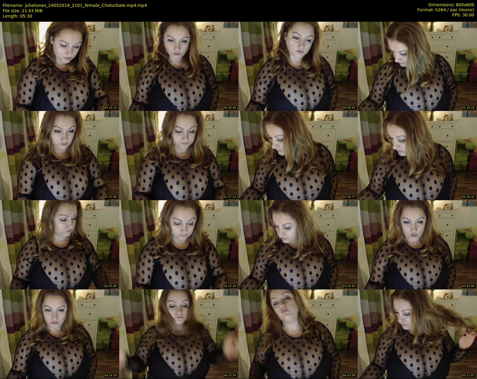 julialiones — 6 minute Chaturbate female cam show recording, 480p, May 24, 2019