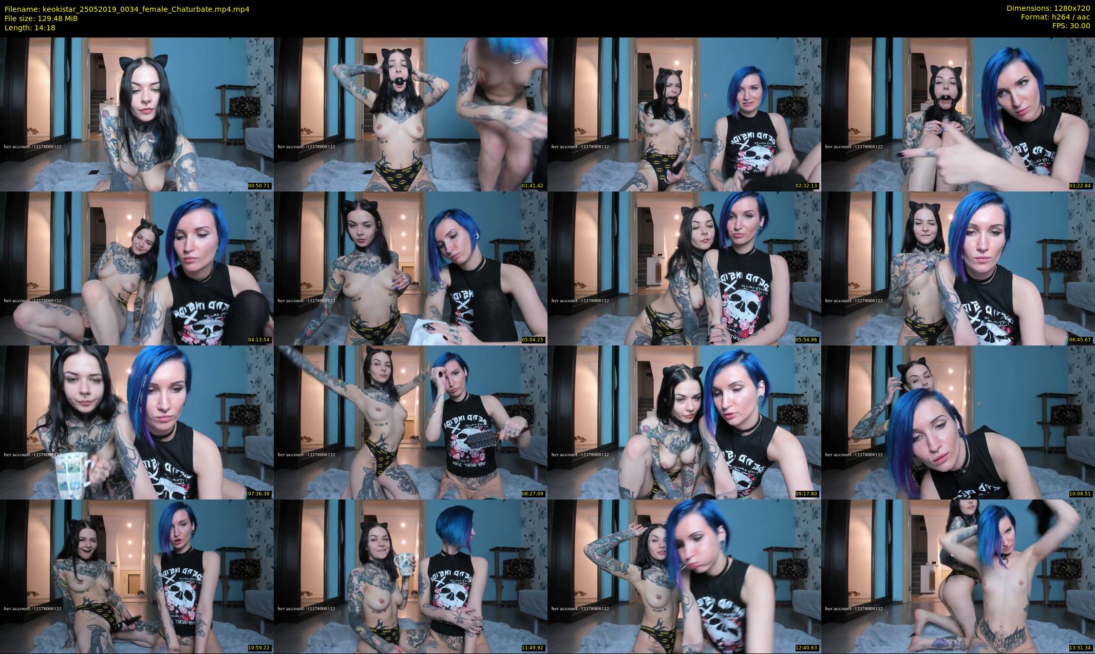 keokistar — 15 minute Chaturbate female cam show recording, 720p, May 25, 2019