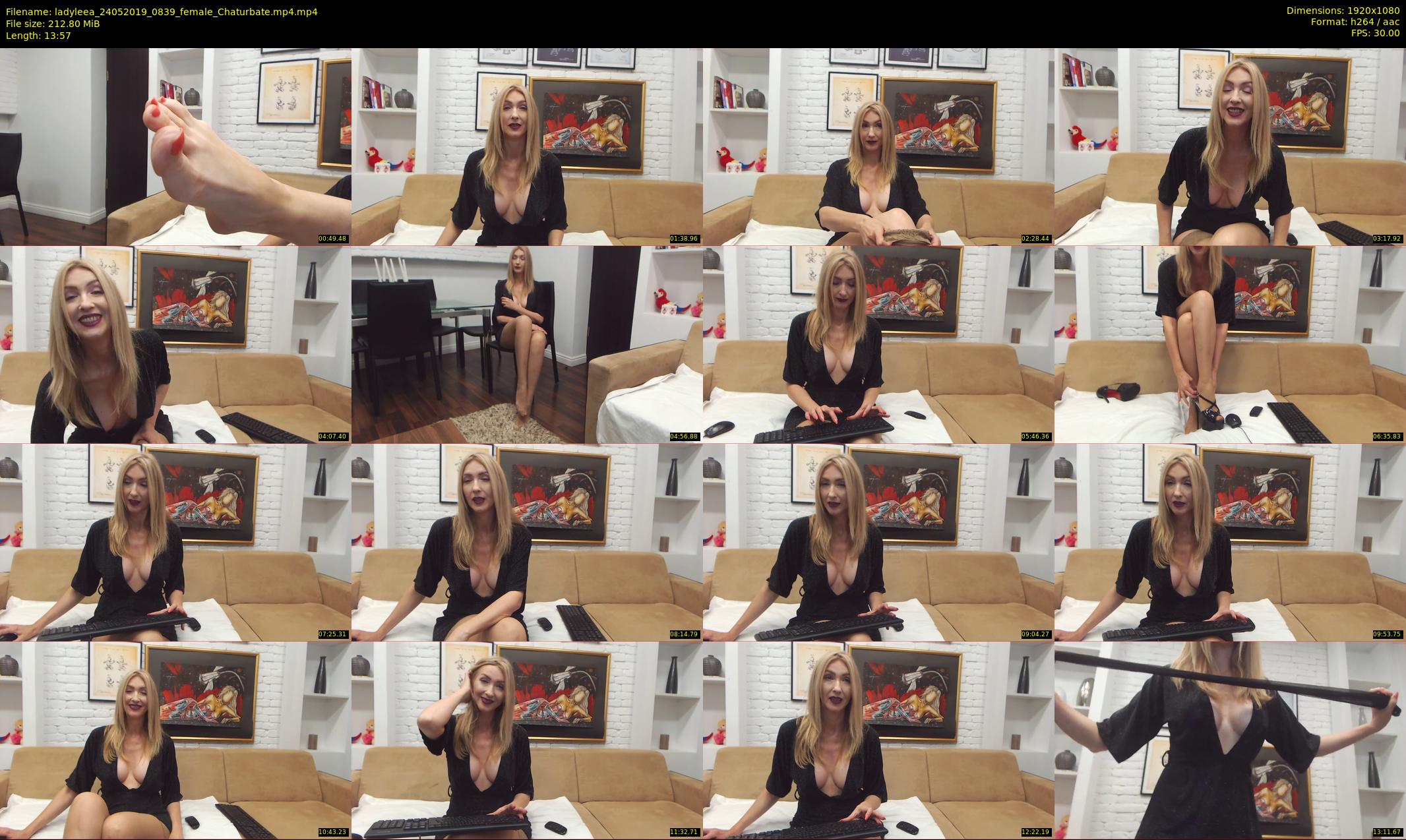 ladyleea — 14 minute Chaturbate female cam show recording, 1080p, May 24, 2019