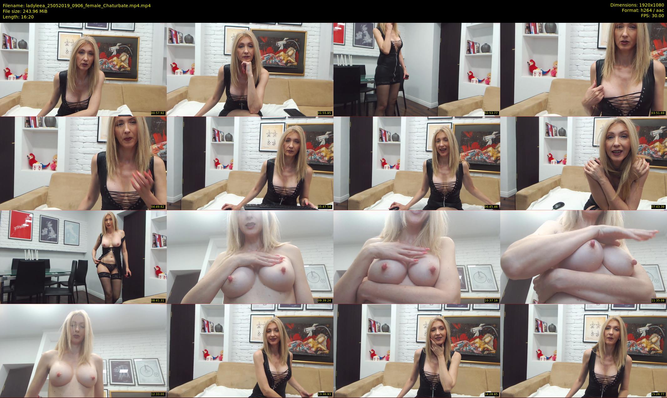 ladyleea — 17 minute Chaturbate female cam show recording, 1080p, May 25, 2019