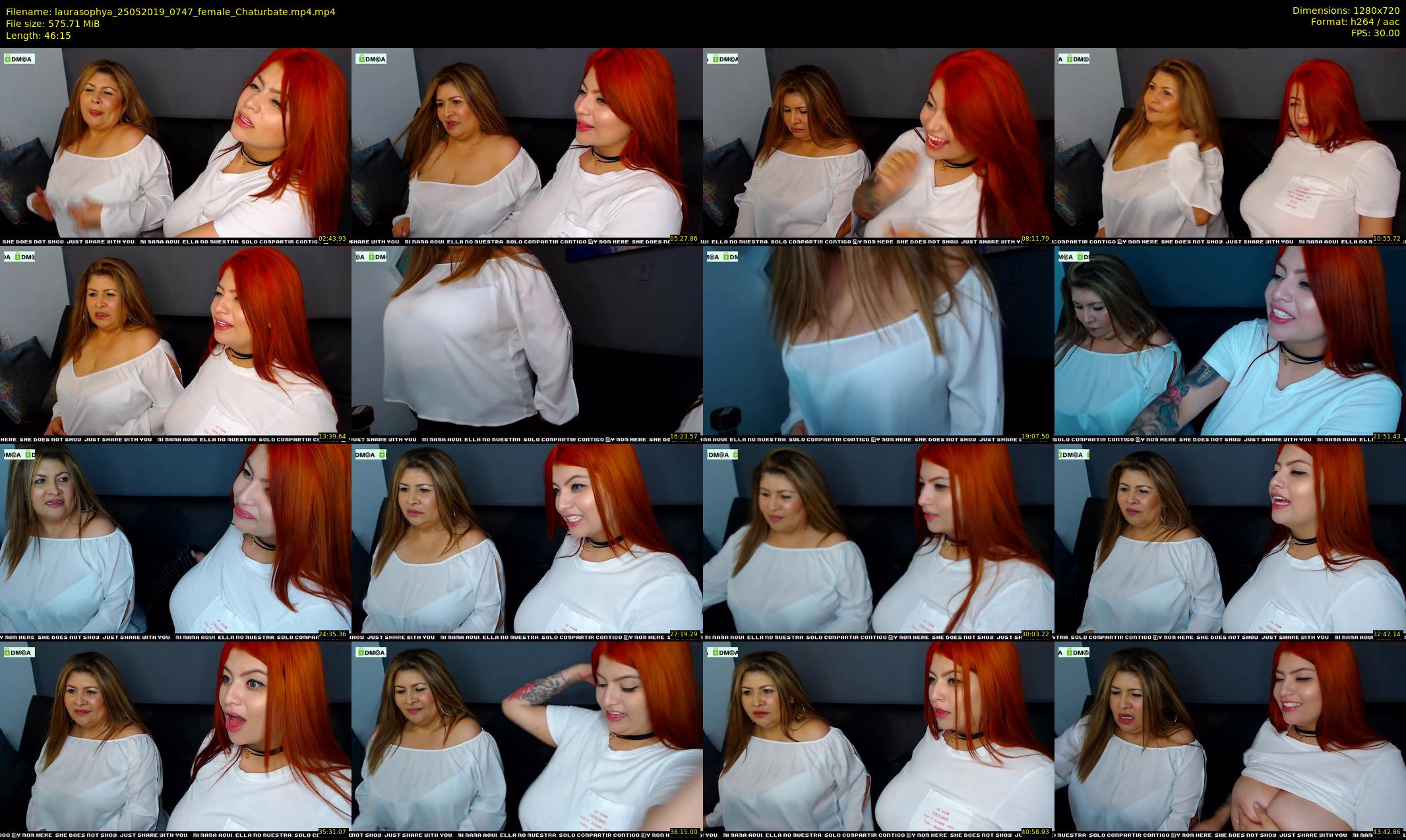 laurasophya — 47 minute Chaturbate female cam show recording, 720p, May 25, 2019