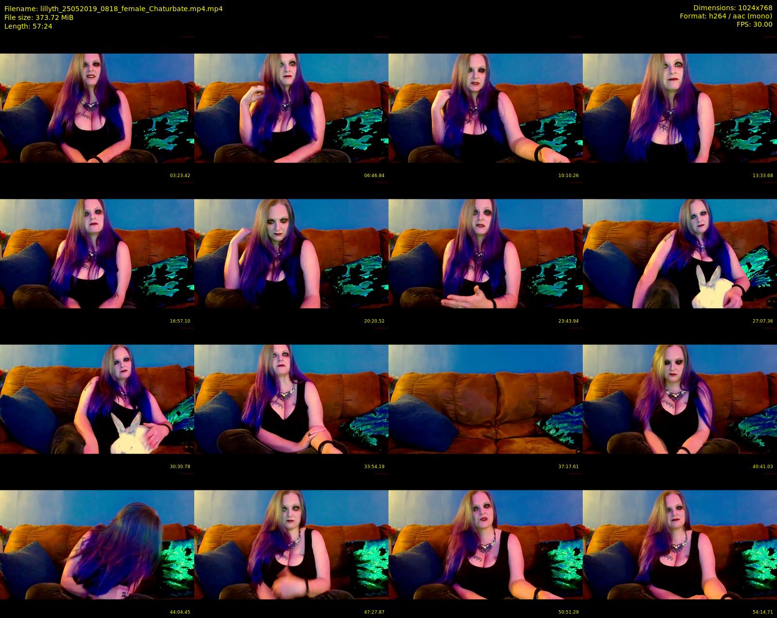 lillyth — 58 minute Chaturbate female cam show recording, 720p, May 25, 2019
