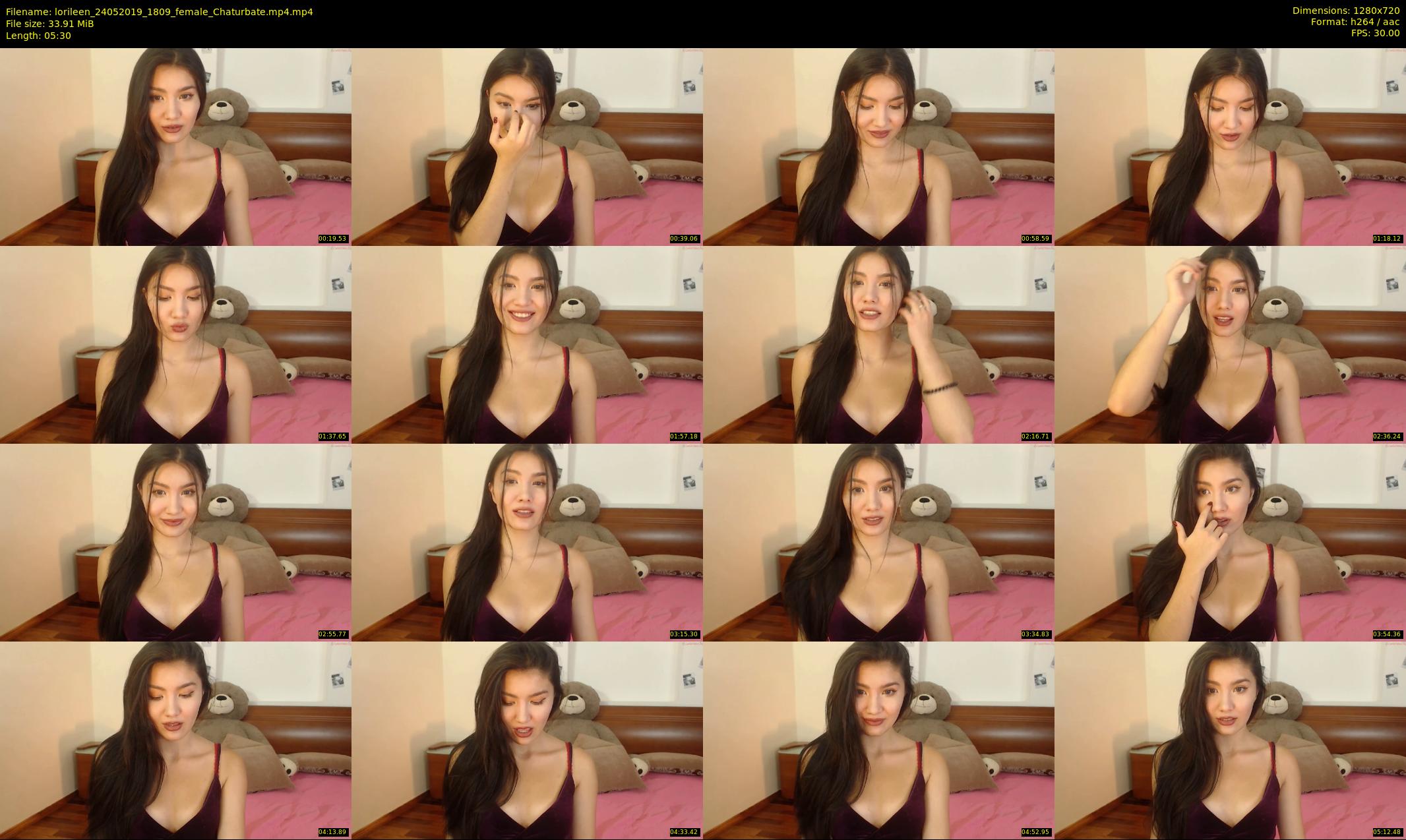 lorileen — 6 minute Chaturbate female cam show recording, 720p, May 24, 2019