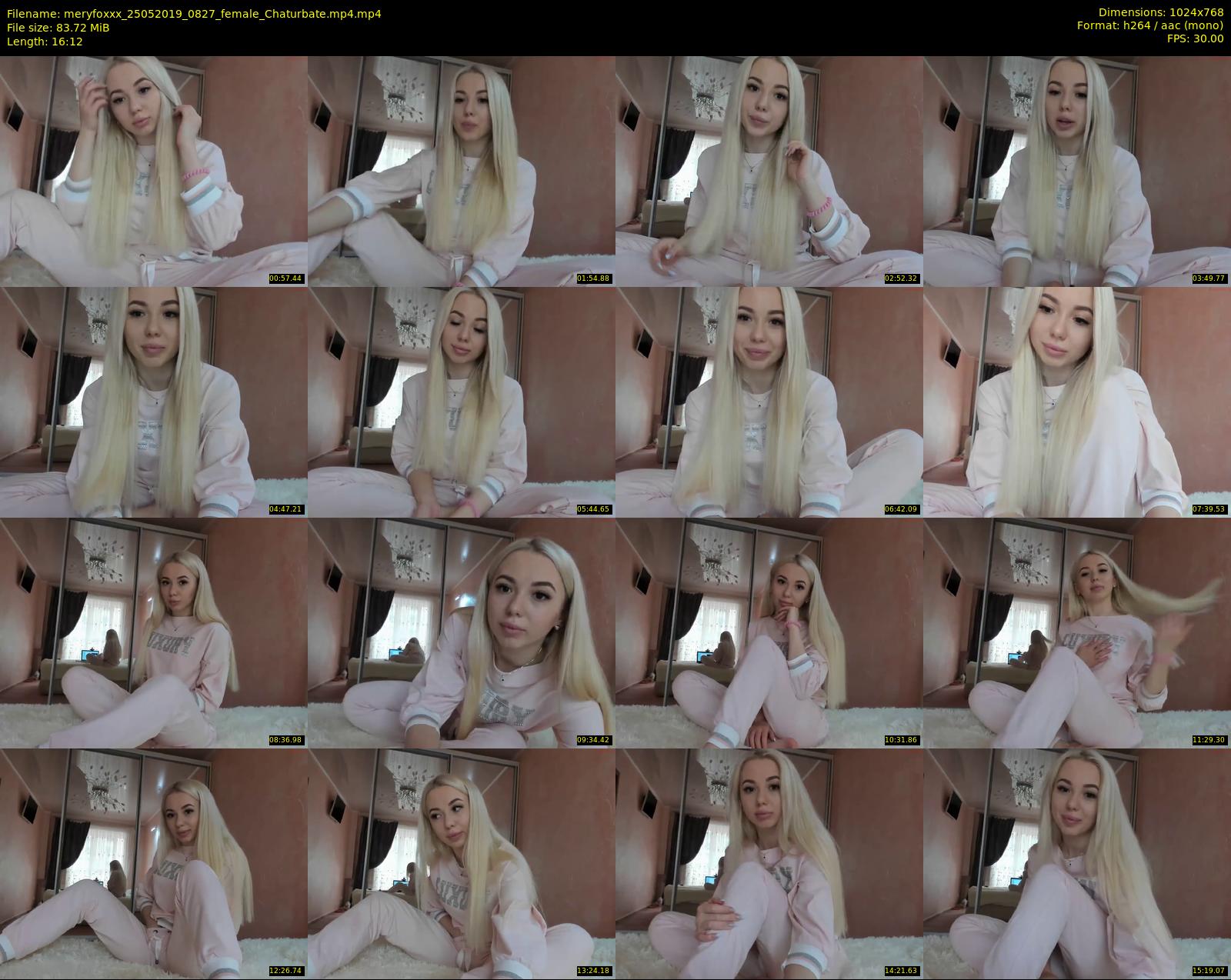 meryfoxxx — 17 minute Chaturbate female cam show recording, 720p, May 25, 2019