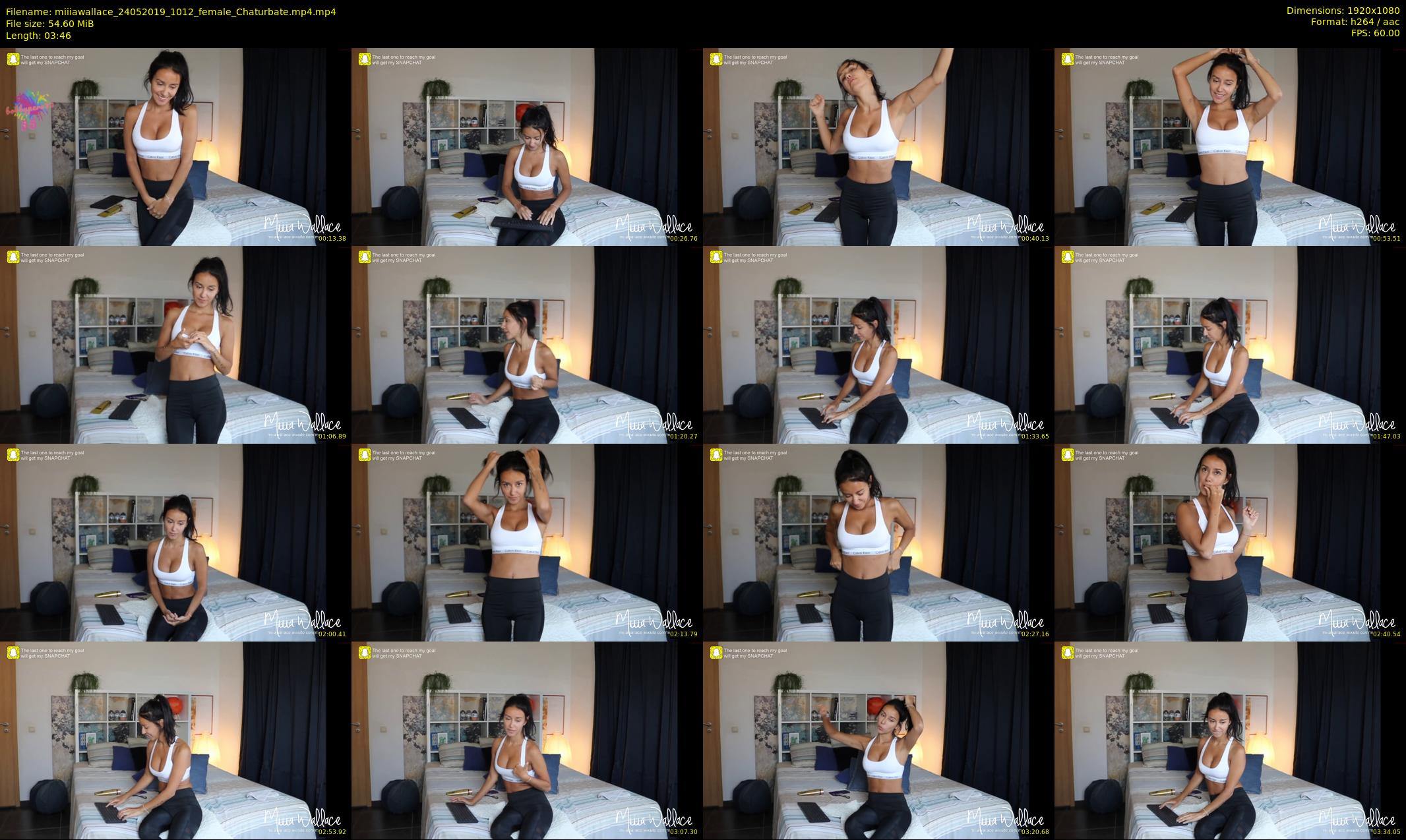 miiiawallace — 4 minute Chaturbate female cam show recording, 1080p, May 24, 2019