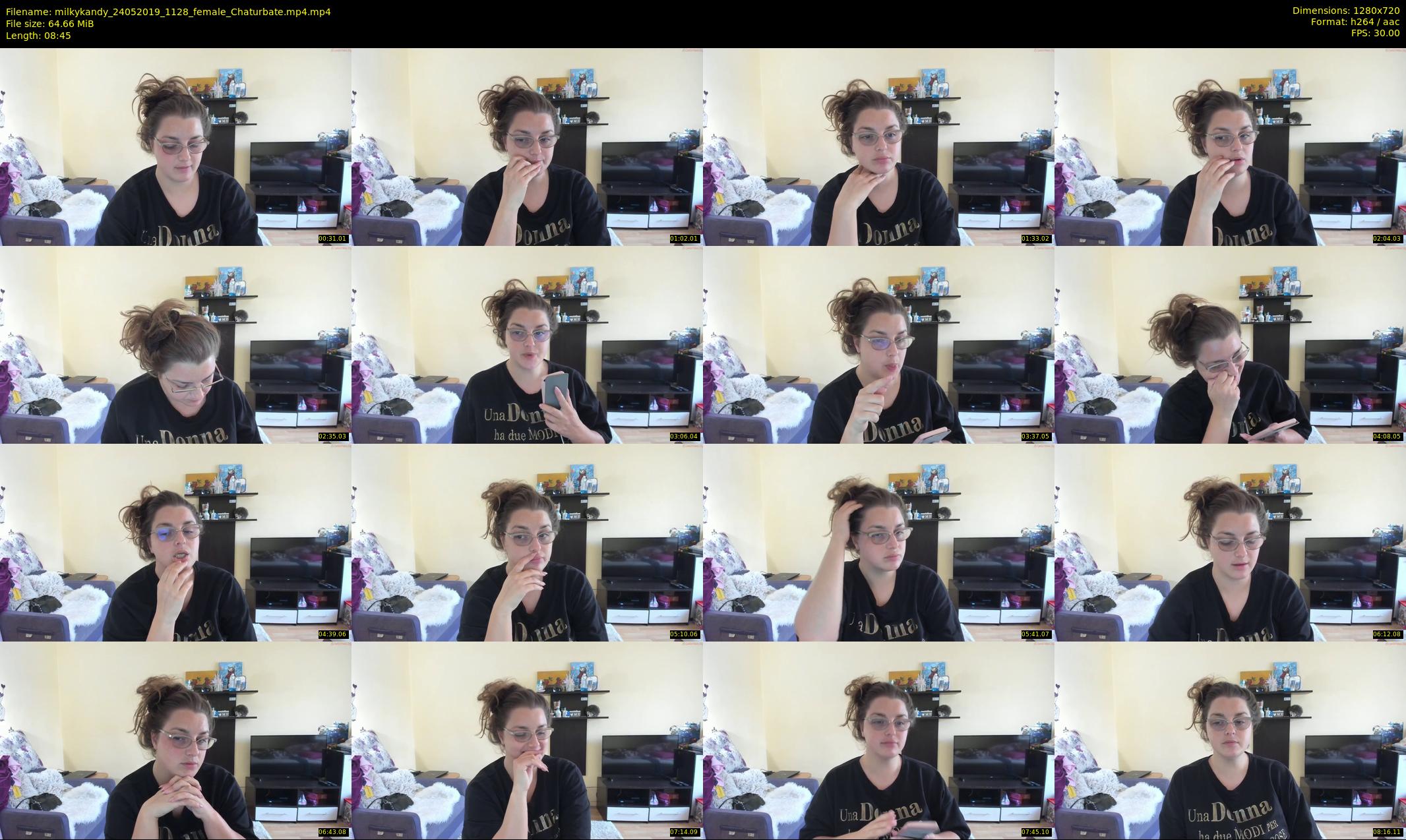 milkykandy — 9 minute Chaturbate female cam show recording, 720p, May 24, 2019