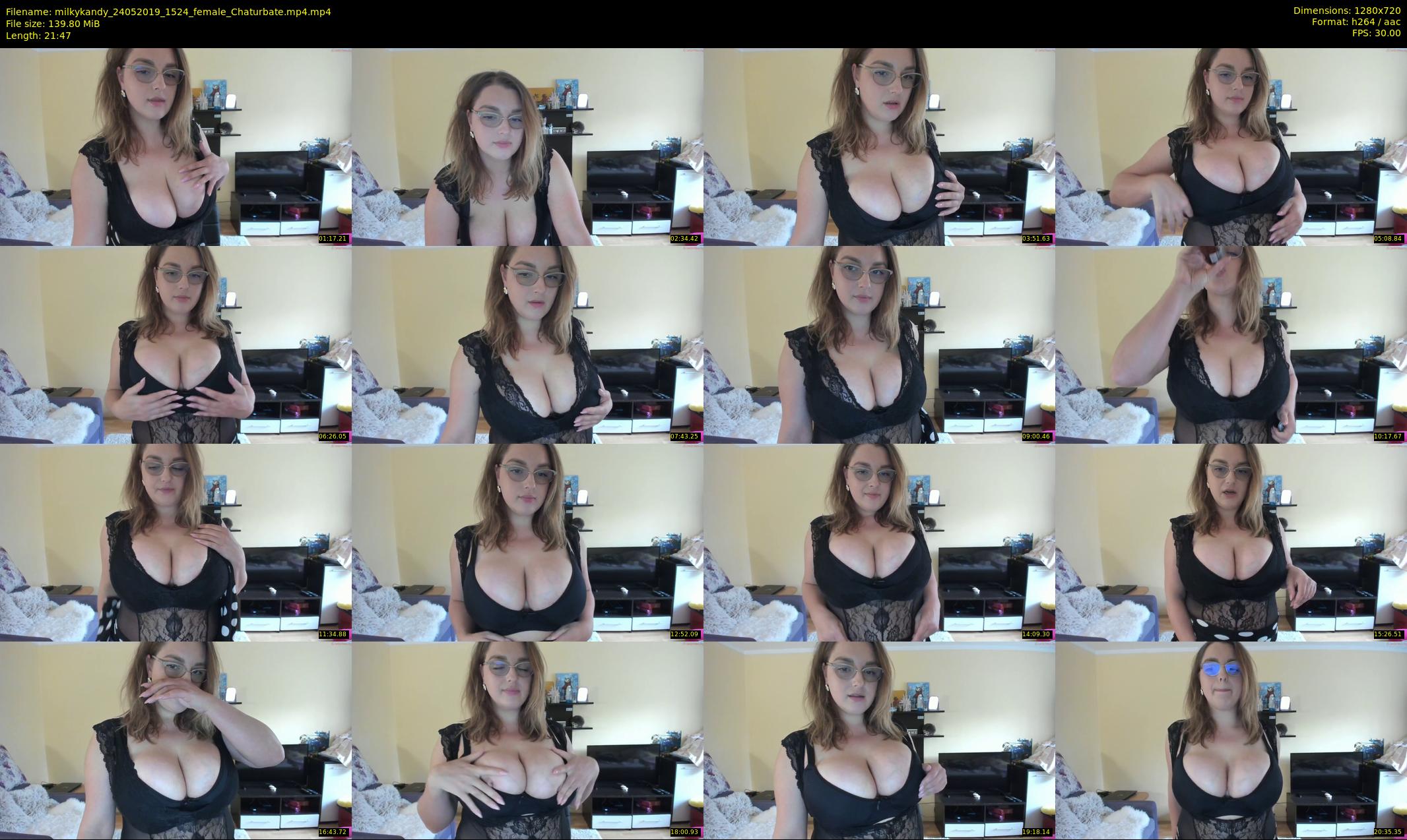 milkykandy — 22 minute Chaturbate female cam show recording, 720p, May 24, 2019