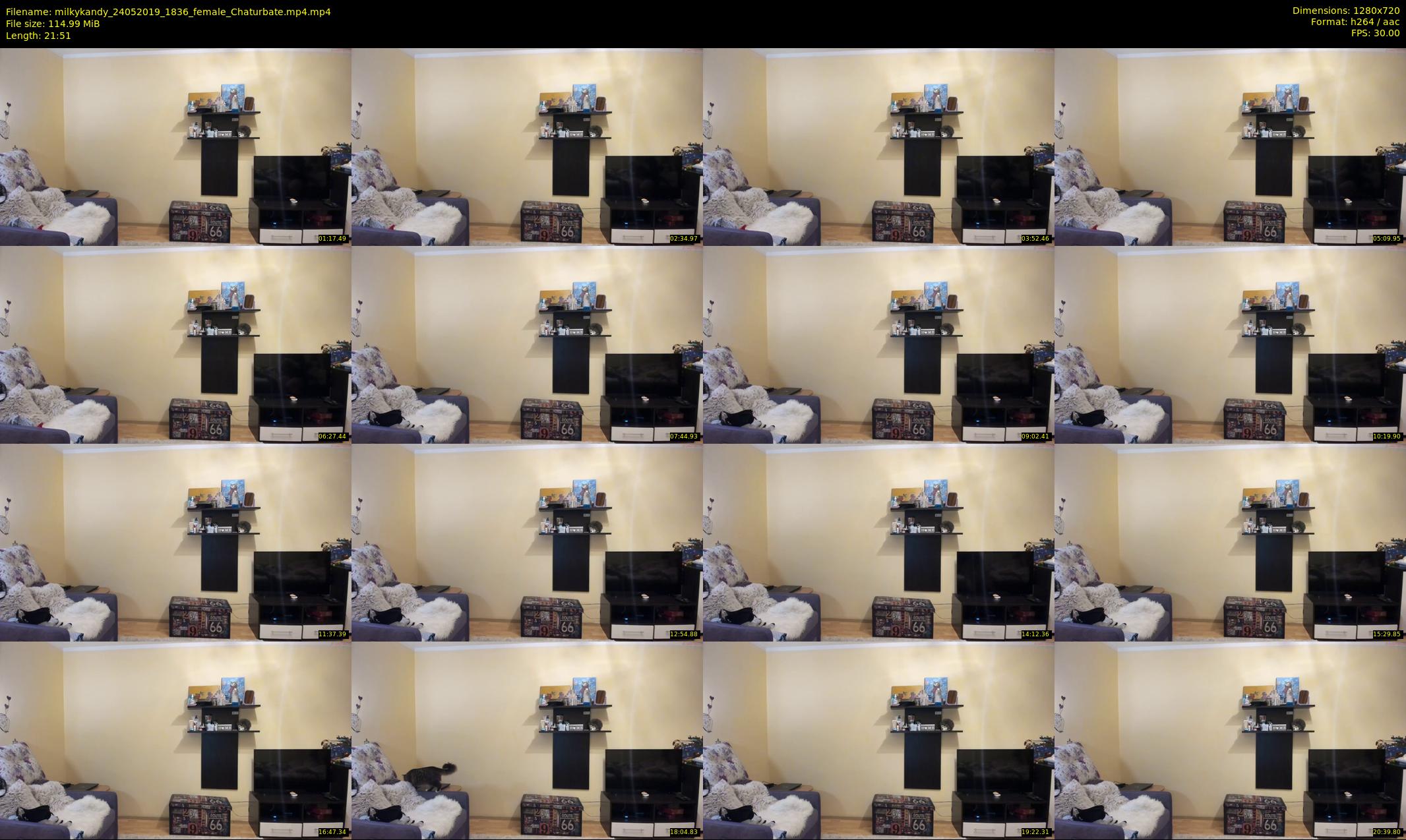 milkykandy — 22 minute Chaturbate female cam show recording, 720p, May 24, 2019