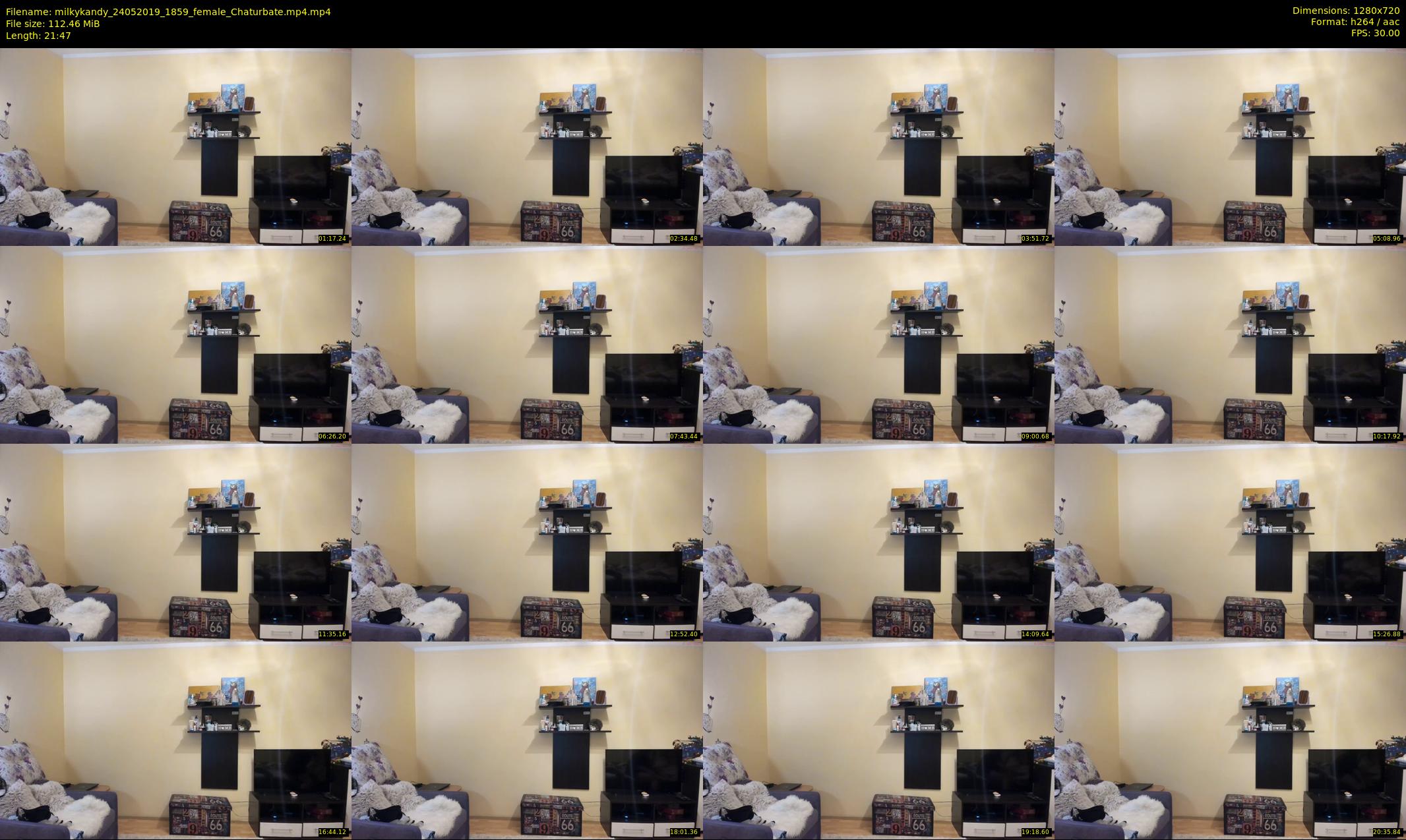 milkykandy — 22 minute Chaturbate female cam show recording, 720p, May 24, 2019
