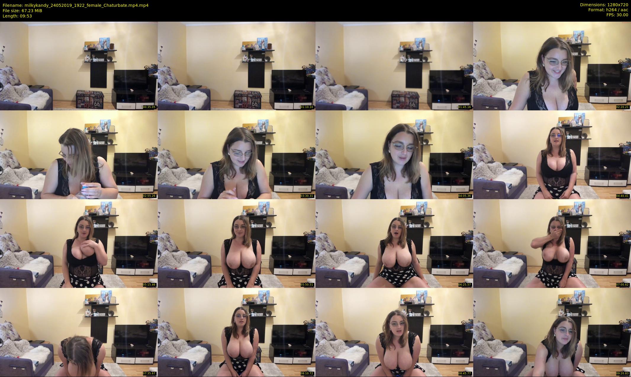 milkykandy — 10 minute Chaturbate female cam show recording, 720p, May 24, 2019