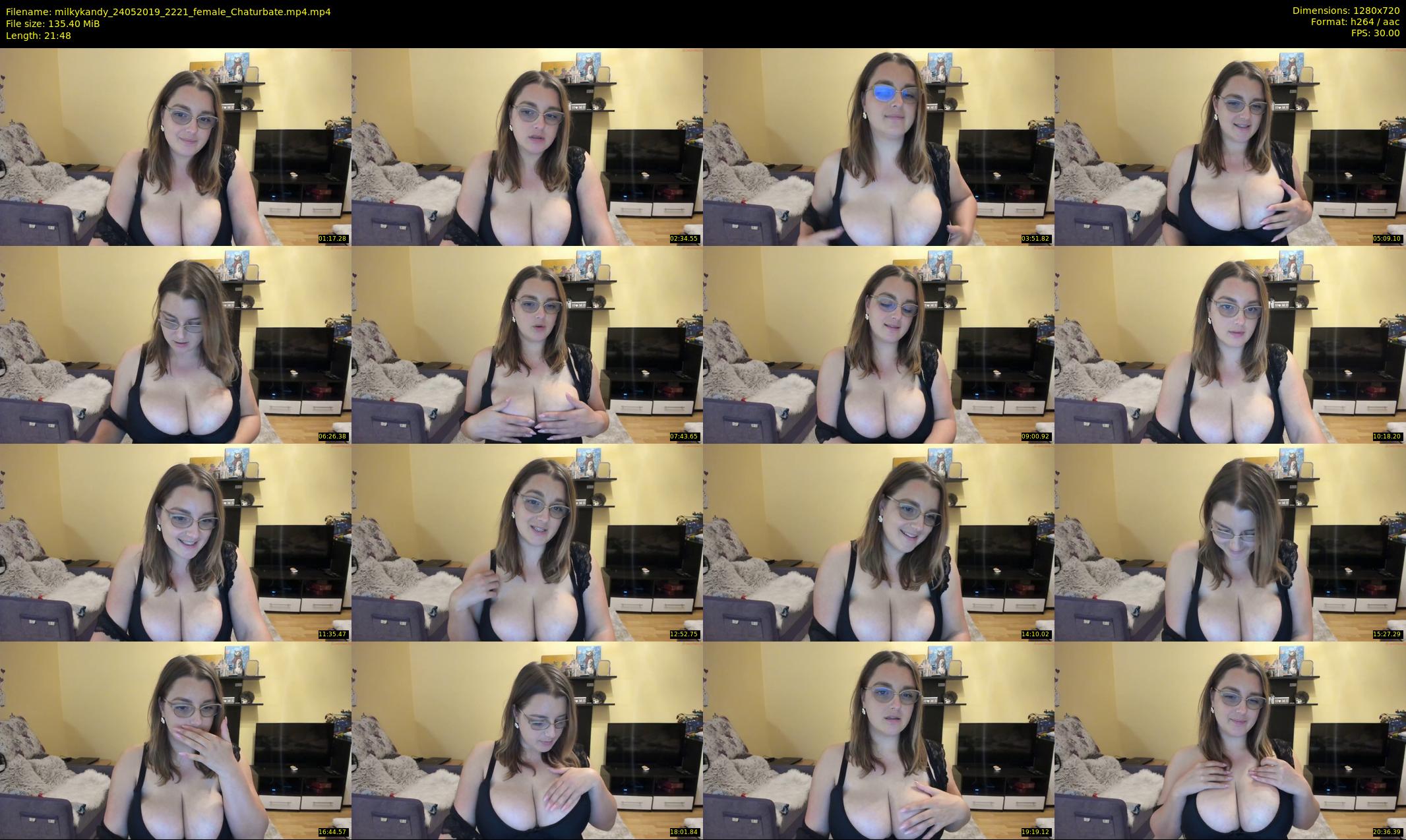milkykandy — 22 minute Chaturbate female cam show recording, 720p, May 24, 2019