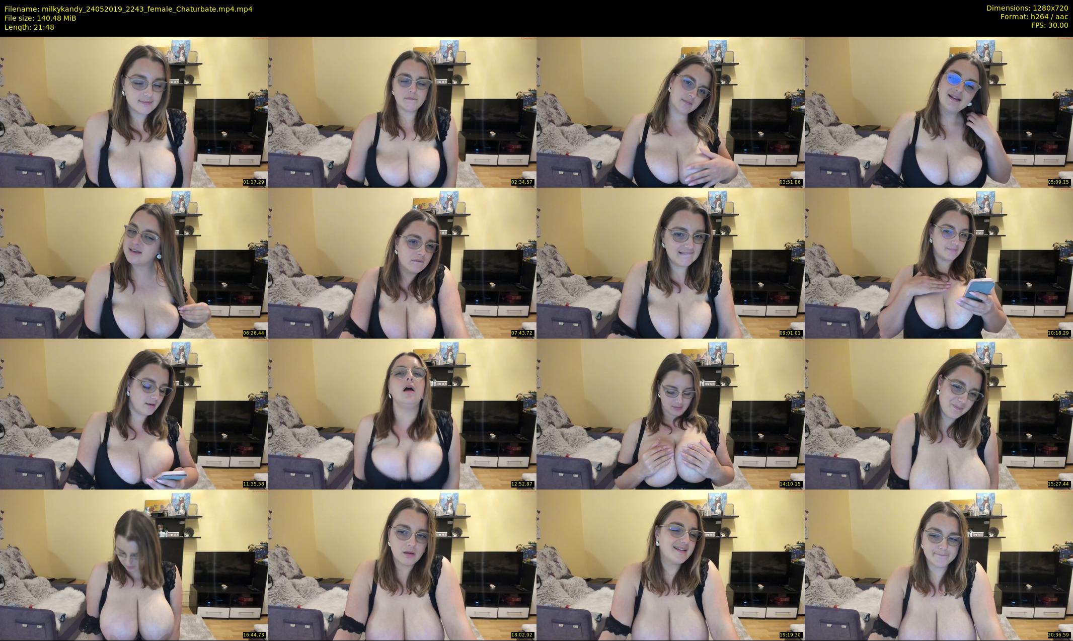 milkykandy — 22 minute Chaturbate female cam show recording, 720p, May 24, 2019