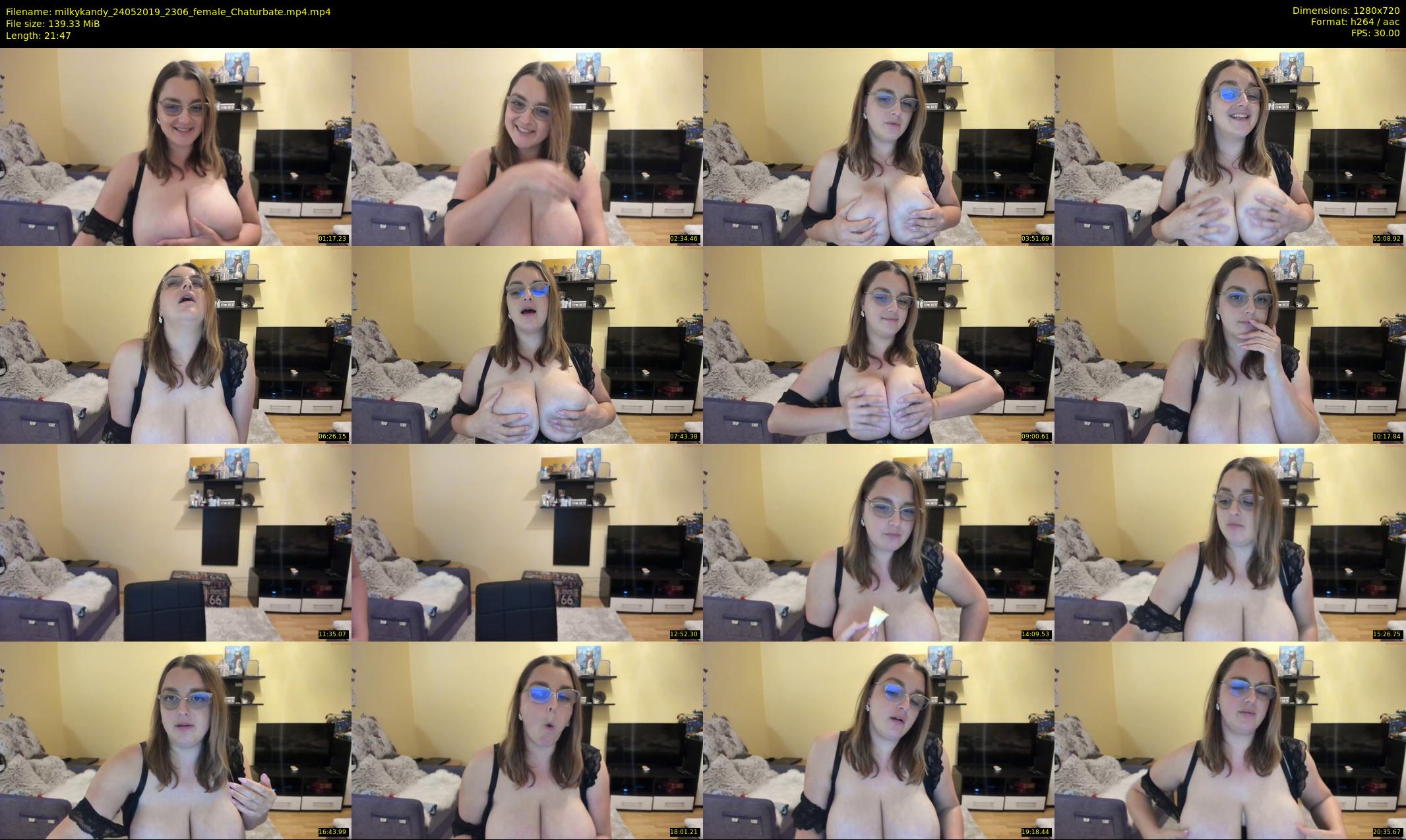 milkykandy — 22 minute Chaturbate female cam show recording, 720p, May 24, 2019