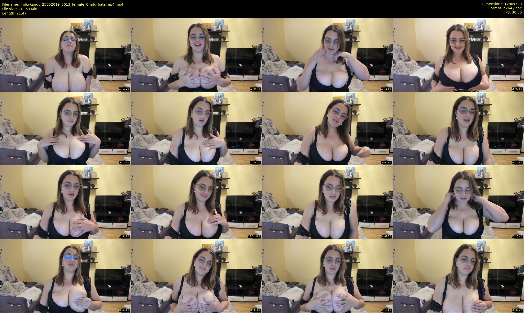 milkykandy — 22 minute Chaturbate female cam show recording, 720p, May 25, 2019