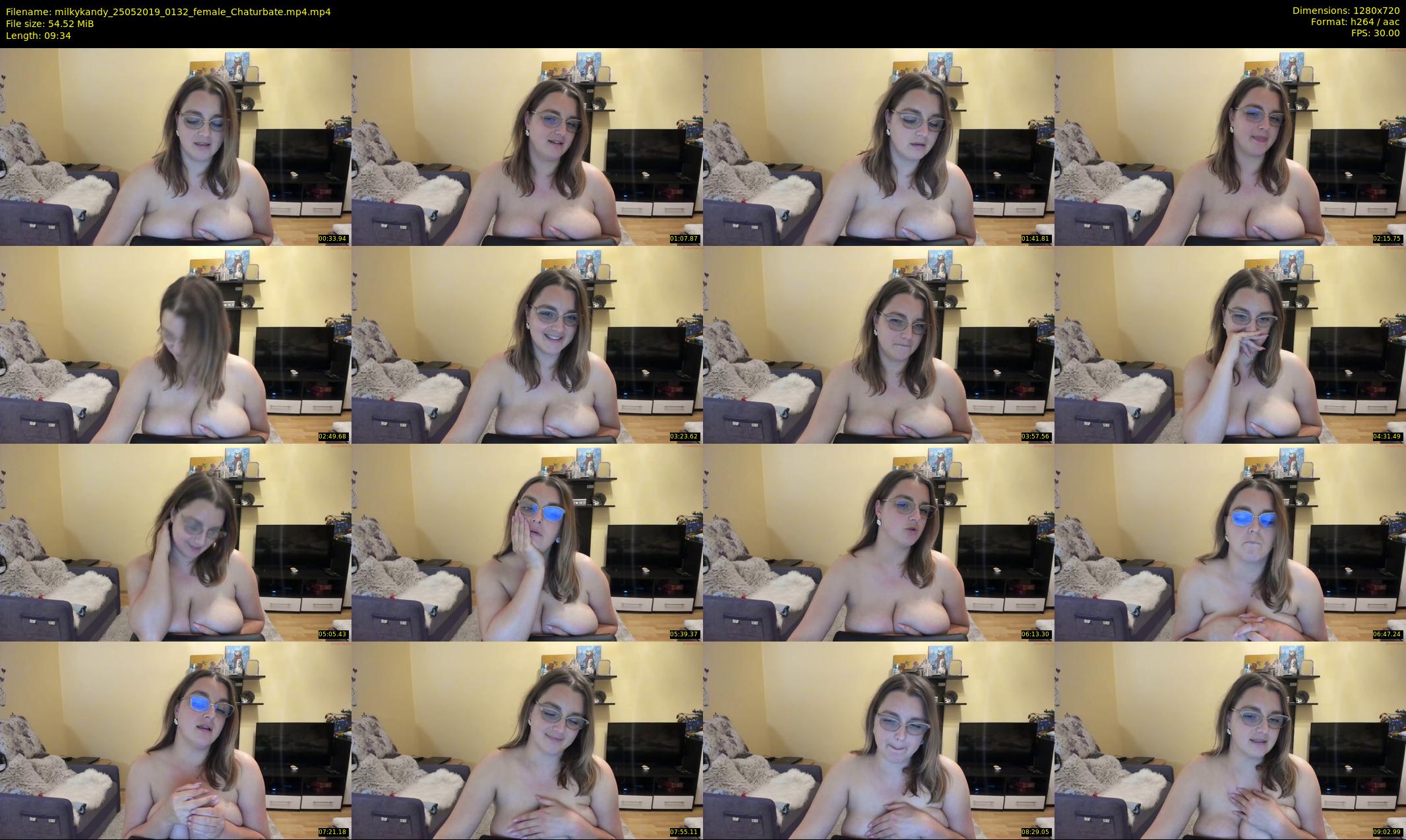 milkykandy — 10 minute Chaturbate female cam show recording, 720p, May 25, 2019