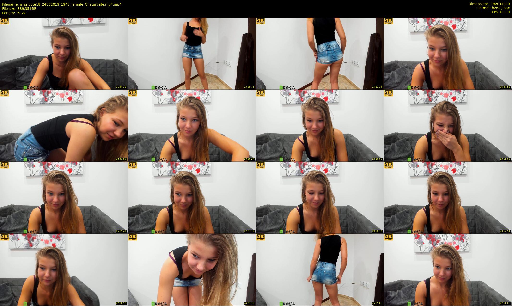 missicute18 — 30 minute Chaturbate female cam show recording, 1080p, May 24, 2019