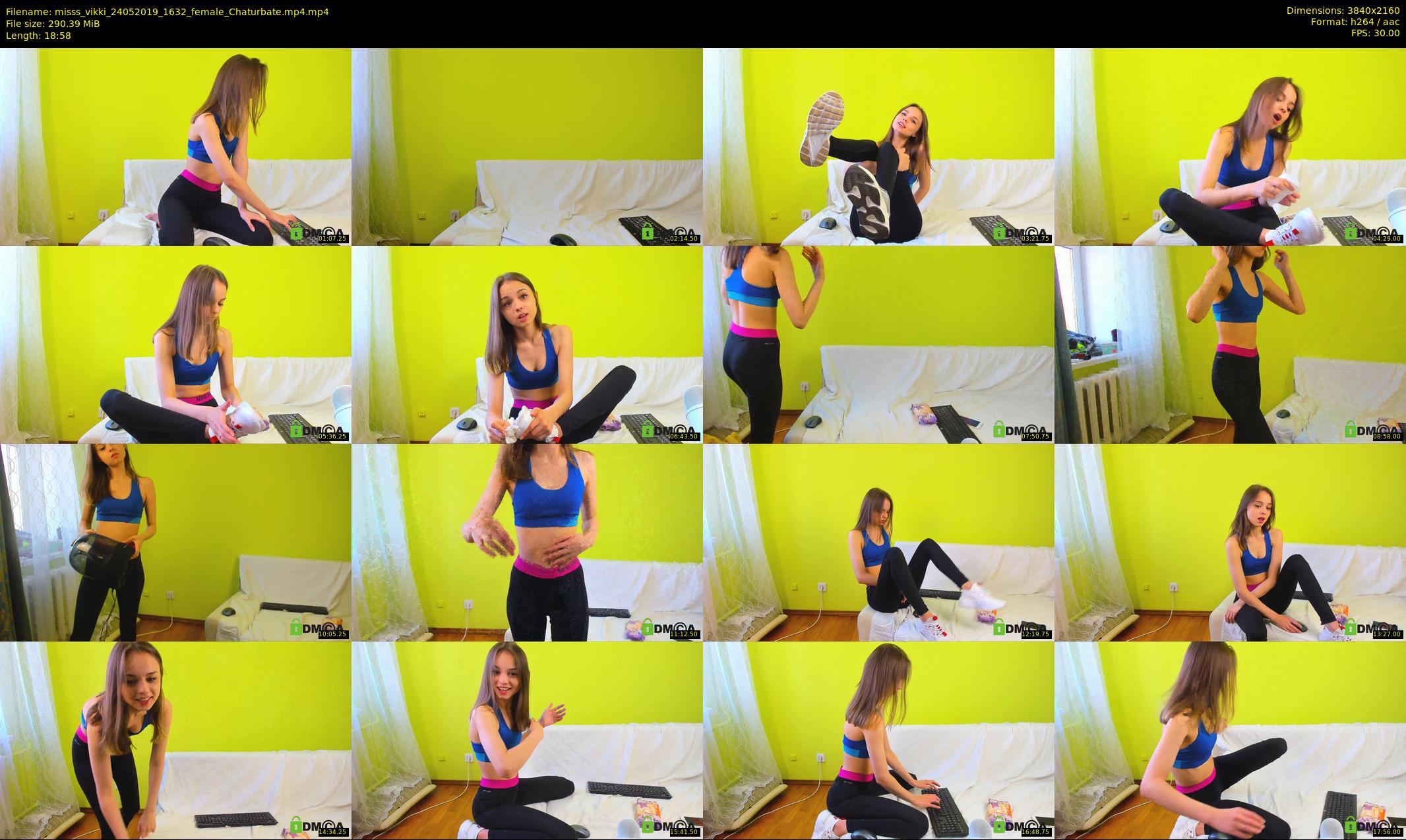 misss_vikki — 19 minute Chaturbate female cam show recording, 4K, May 24, 2019